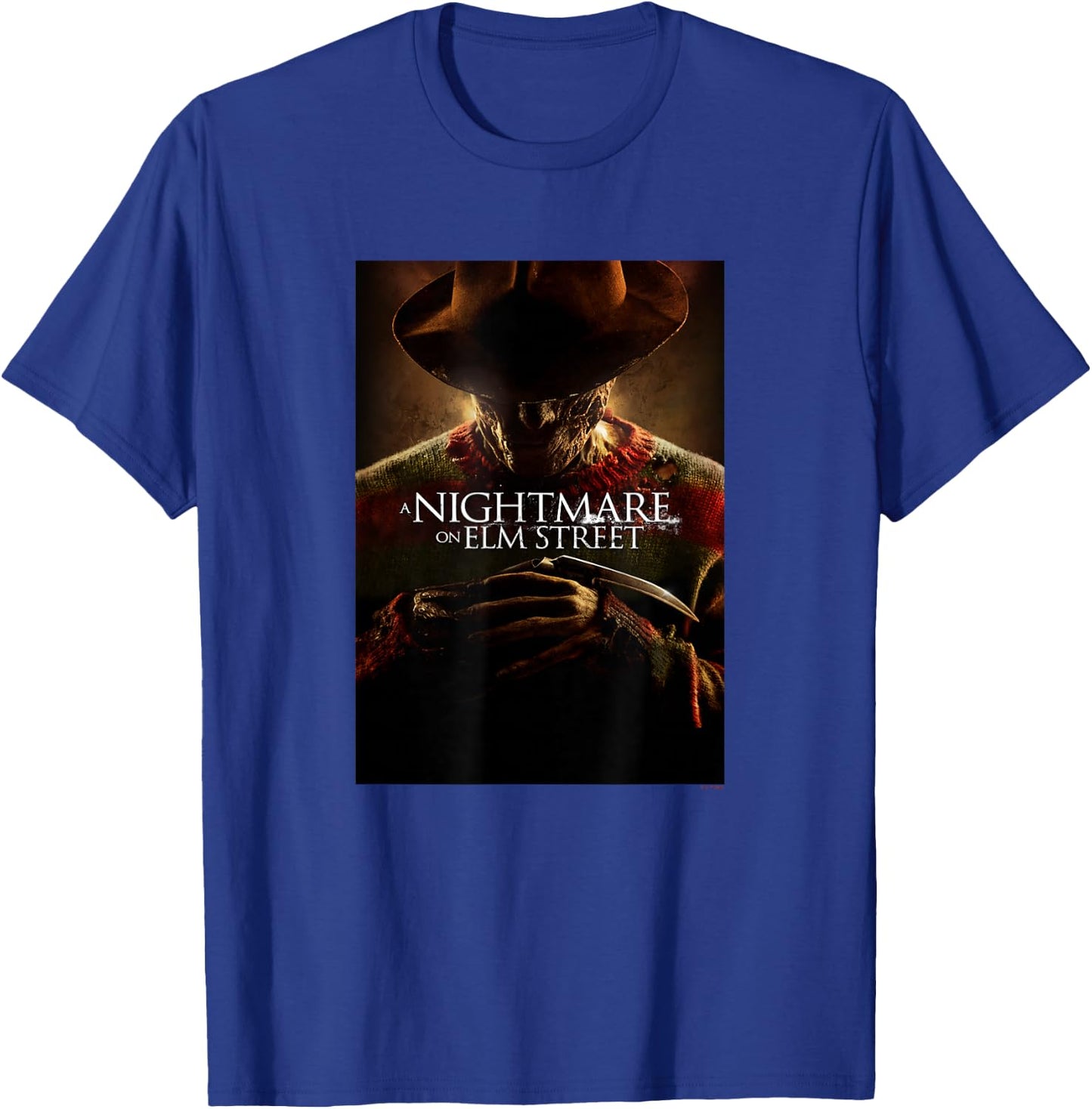 A Nightmare On Elm Street Halloween Freddy Krueger Poster T-Shirt - T-Shirt | Royal