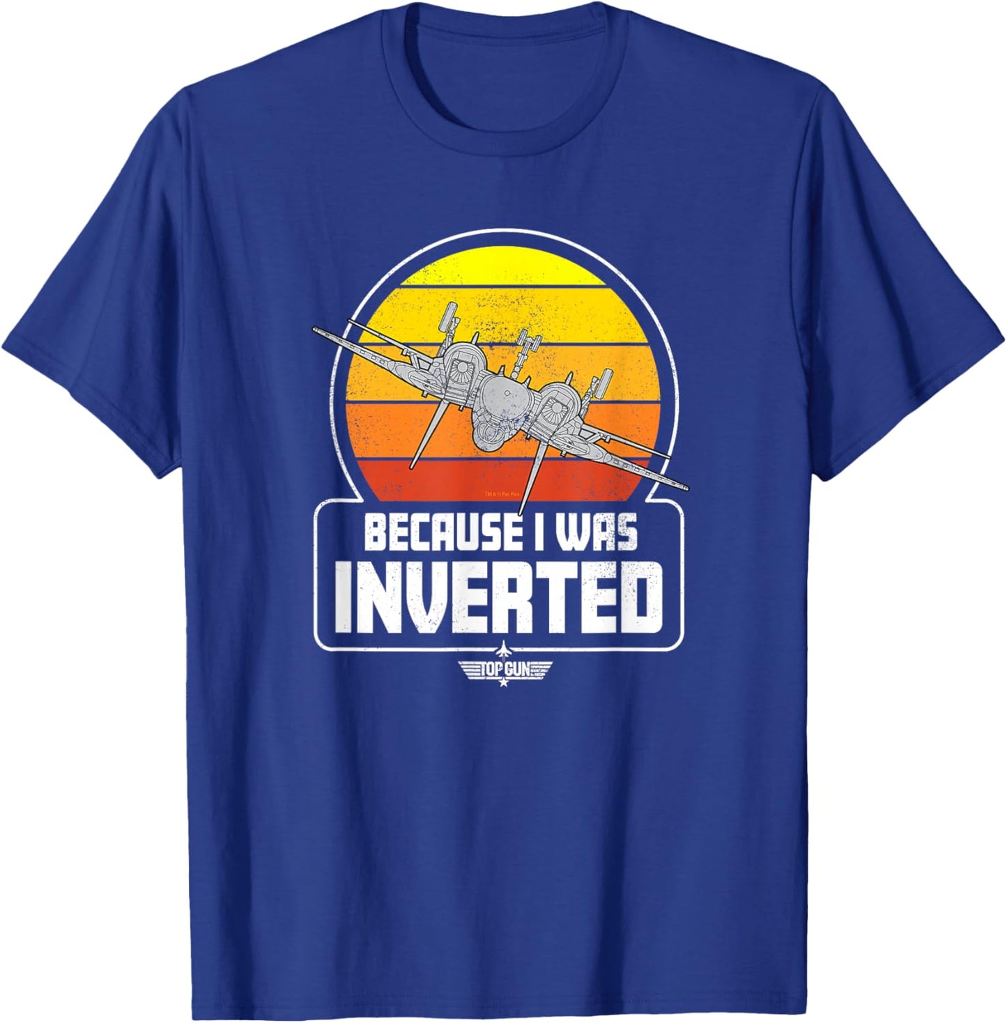 Top Gun - Because I Was Inverted T-Shirt - T-Shirt | Royal