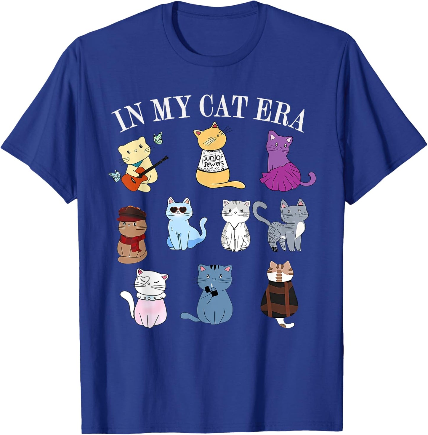 In My Cat Era Kitten Cat Lover Funny Groovy Retro Men Women T-Shirt - T-Shirt | Royal