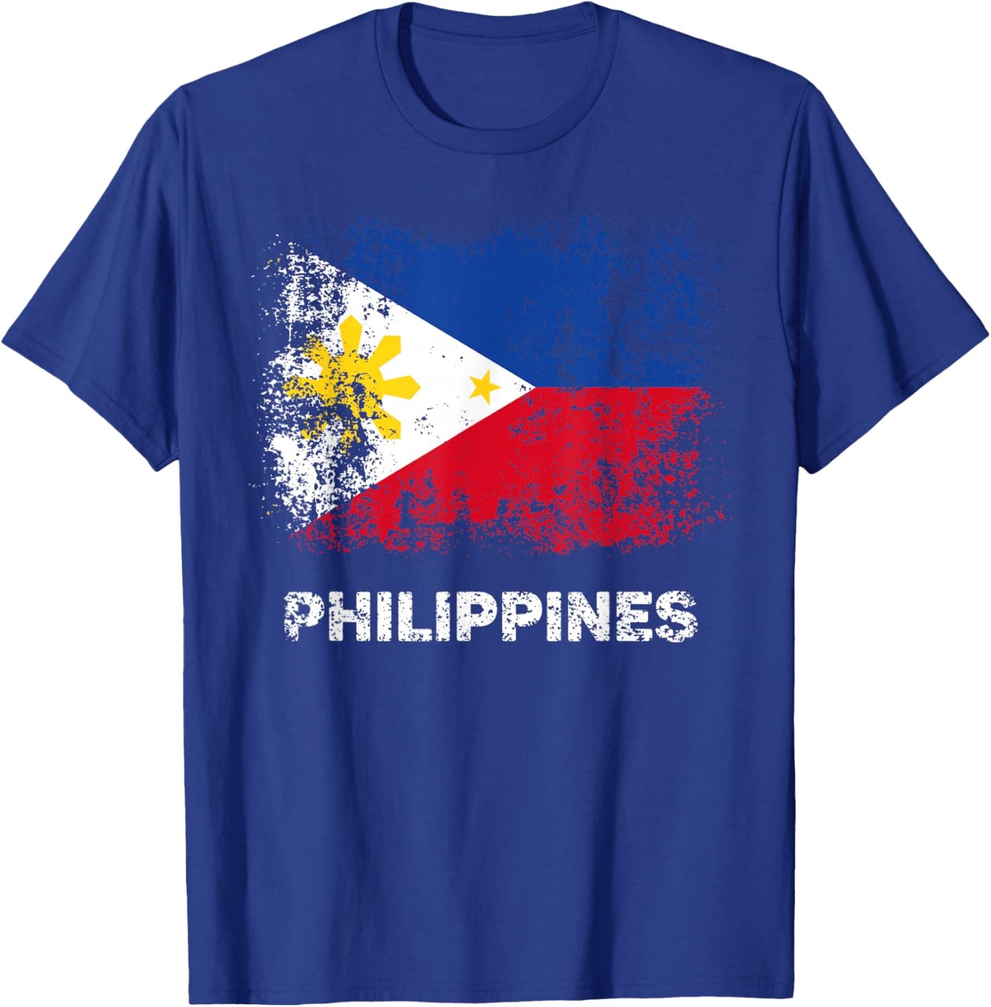 Philippine Flag Shirt Filipino Patriotic Philippines Flag T-Shirt - T-Shirt | Royal
