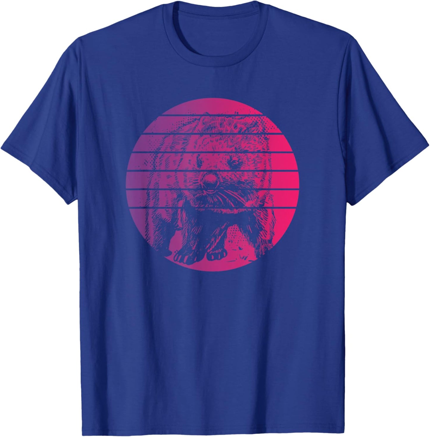 Wombat Retro Style Vintage T-Shirt - T-Shirt | Royal