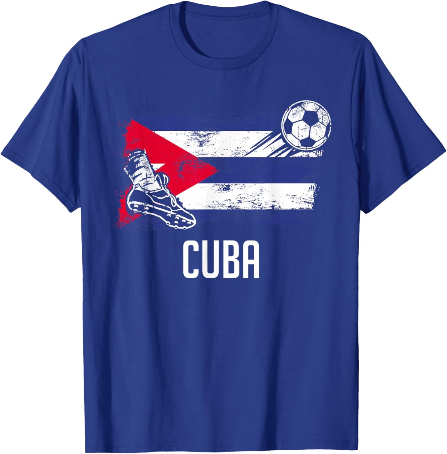 Cuba Flag Jersey Cuban Soccer Team Cuban T-Shirt - T-Shirt | Royal