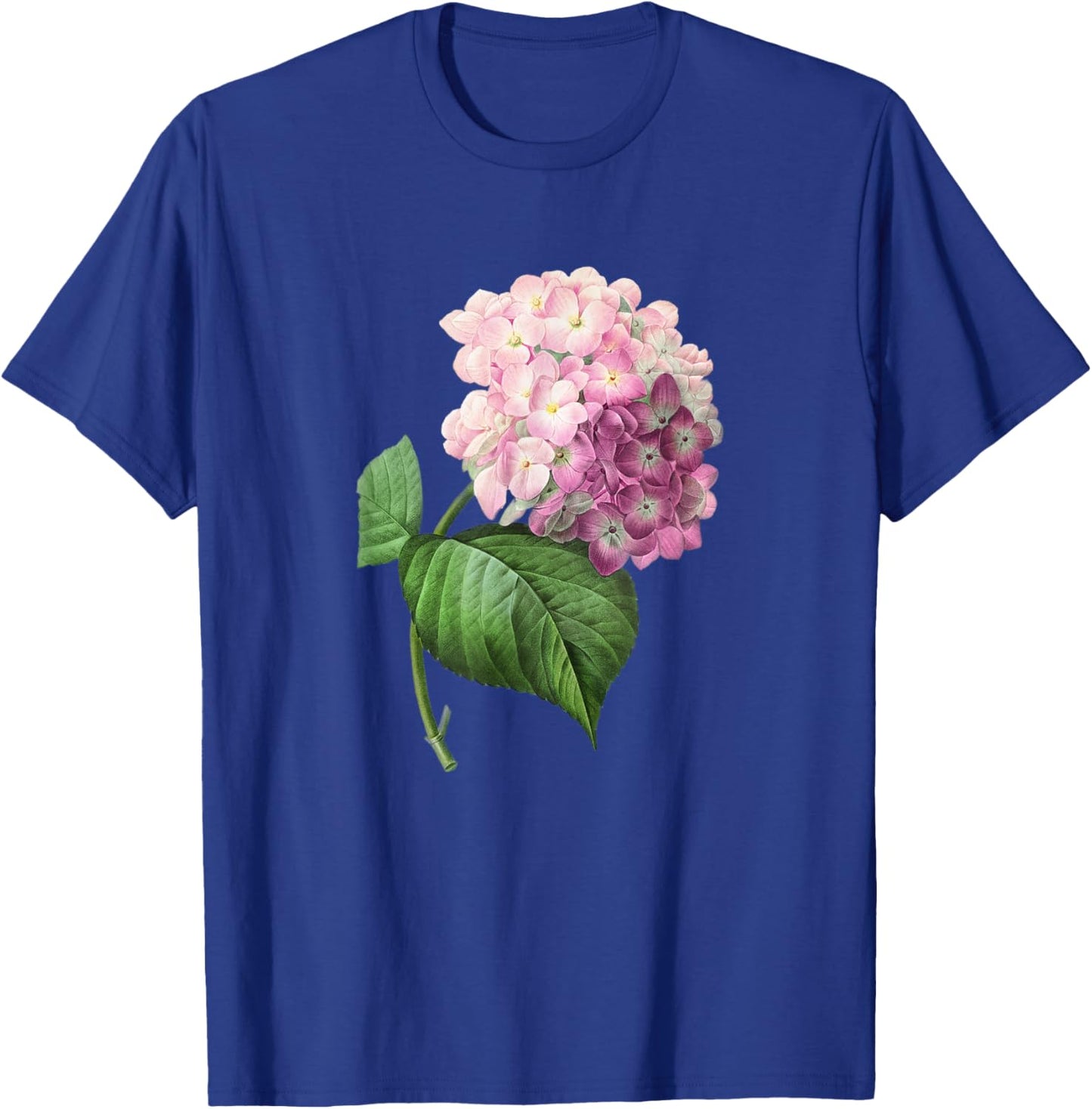 Vintage Romantic Beautiful Hydrangea Flower Floral Art Shirt T-Shirt - T-Shirt | Royal