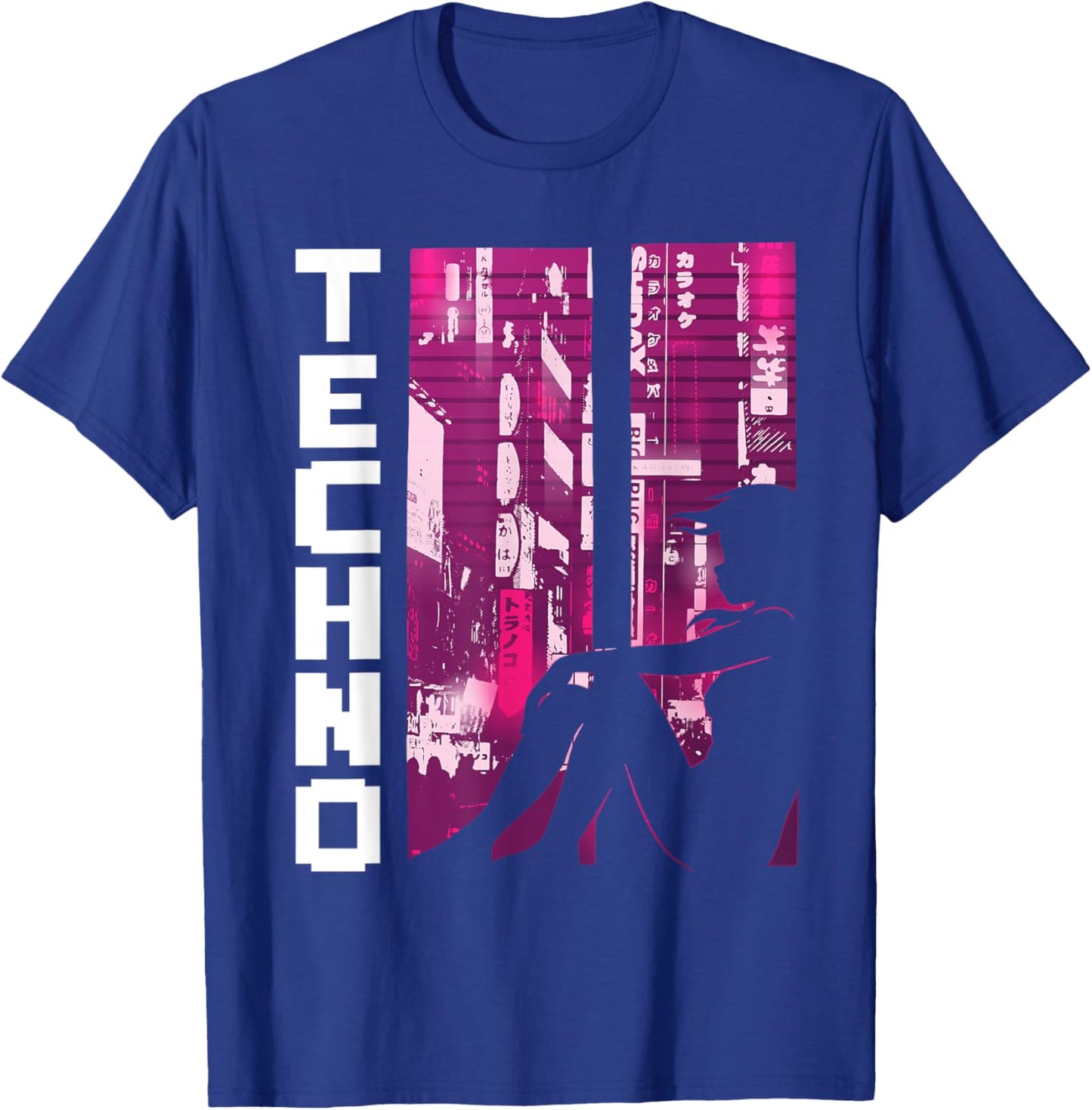 Techno Electronic Music Rave Festival Raver T-Shirt - T-Shirt | Royal