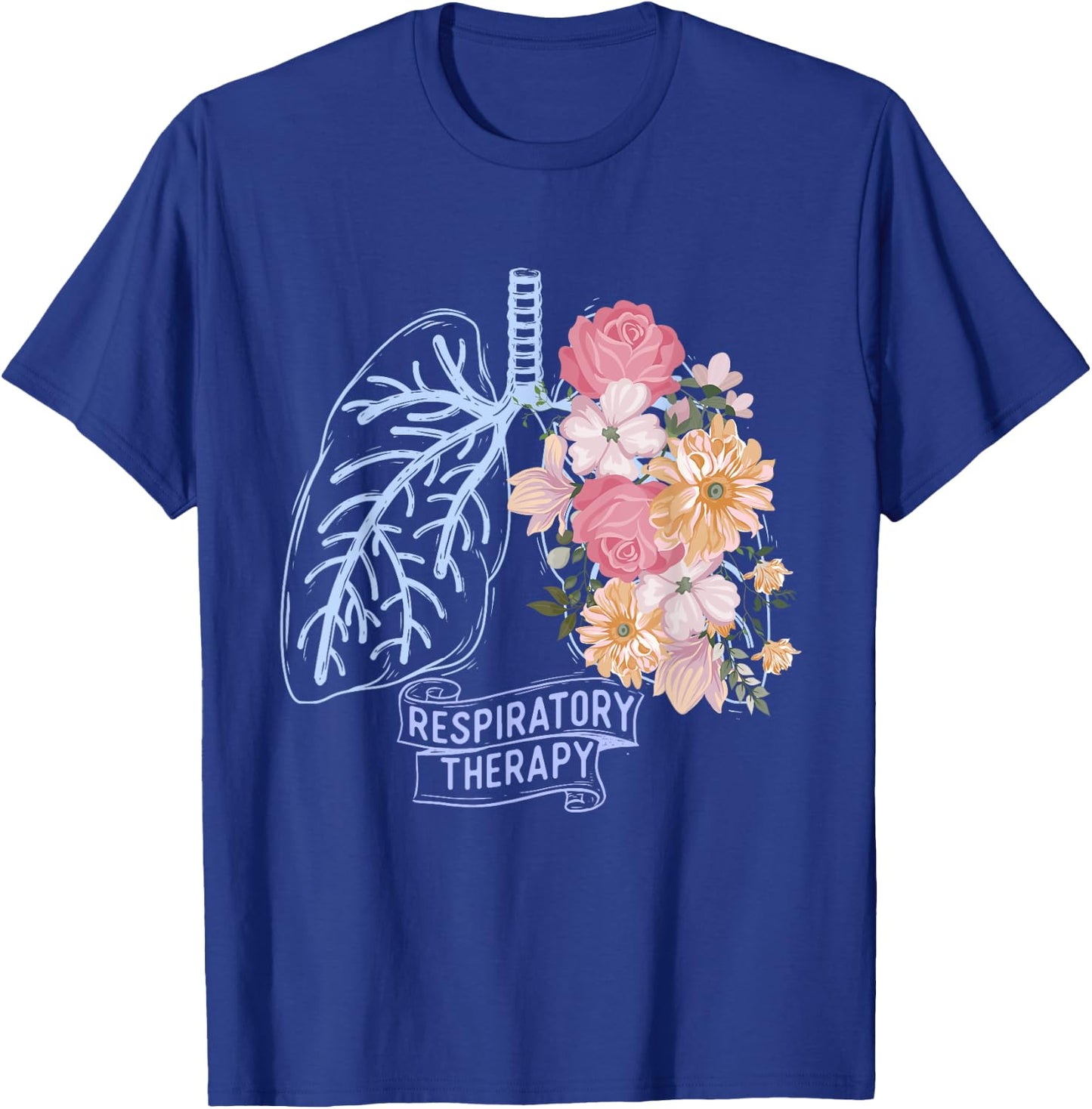 Respiratory Therapy - Respiratory Therapist RT Lungs T-Shirt - T-Shirt | Royal