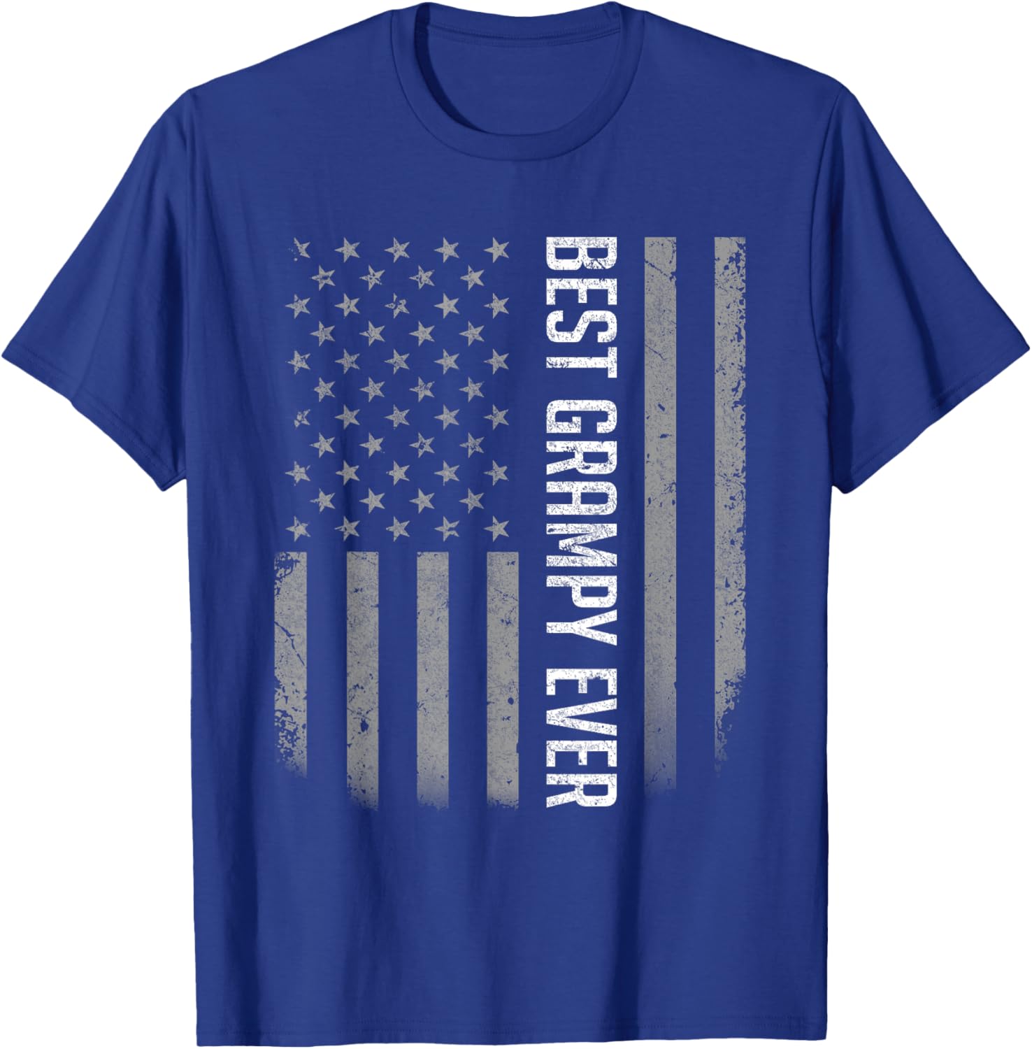 Best Grampy Ever American Flag Shirt Gifts for Father's Day T-Shirt - T-Shirt | Royal