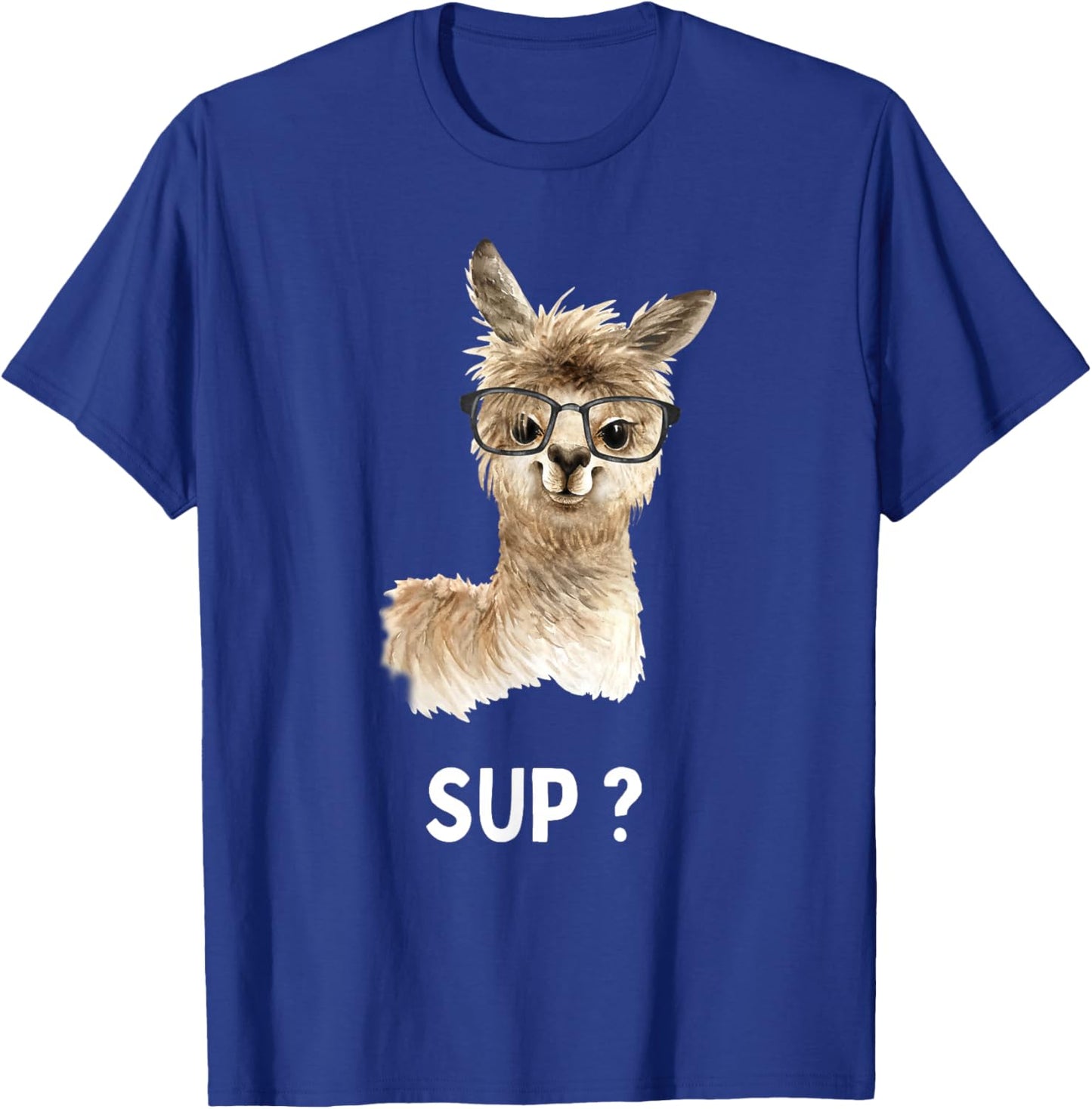Llama with glasses | Funny saying | Alpaca T-Shirt - T-Shirt | Royal