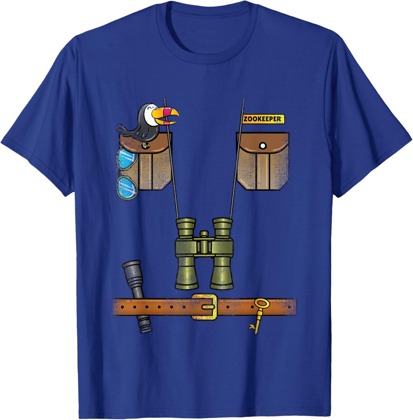 Safari Zookeeper Costume Halloween T-Shirt - T-Shirt | Royal
