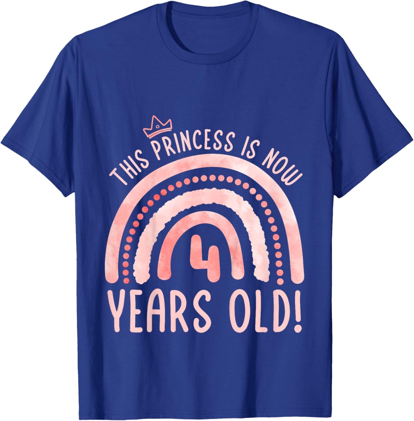 This Princess is 4 Years Old! 4th Birthday Fourth Birthday T-Shirt - T-Shirt | Royal