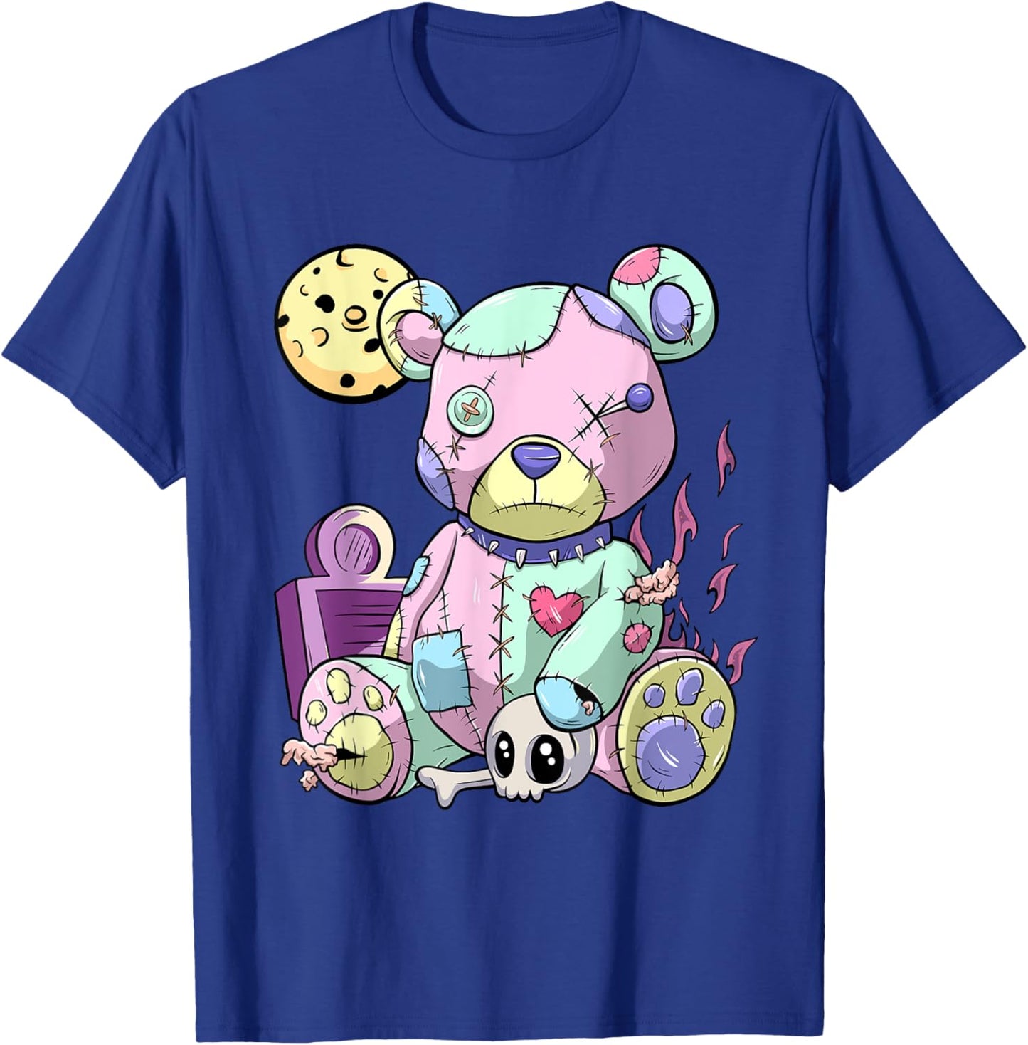 Kawaii Pink Pastel Goth Cute Creepy Teddy Bear Anime T-Shirt - T-Shirt | Royal