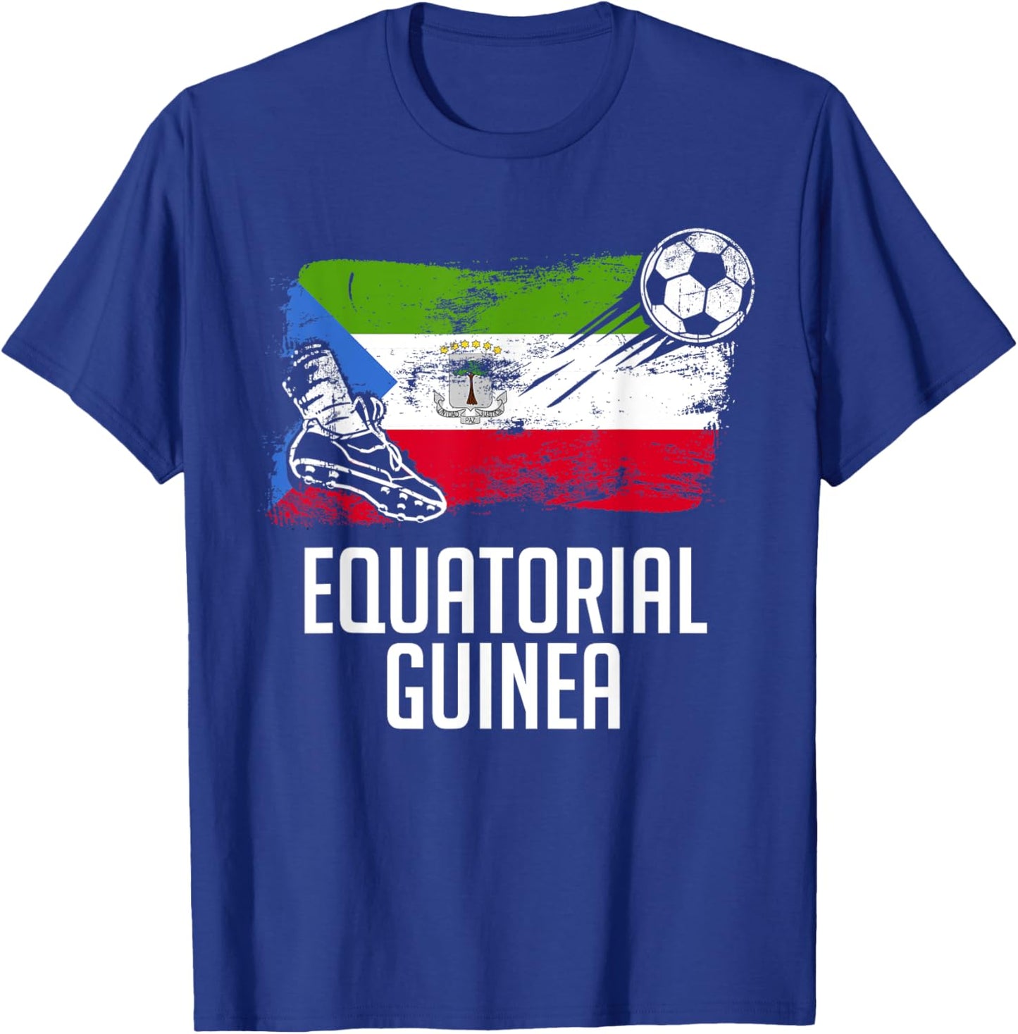 Equatorial Guinea Flag Jersey Guinean Soccer Team T-Shirt - T-Shirt | Royal