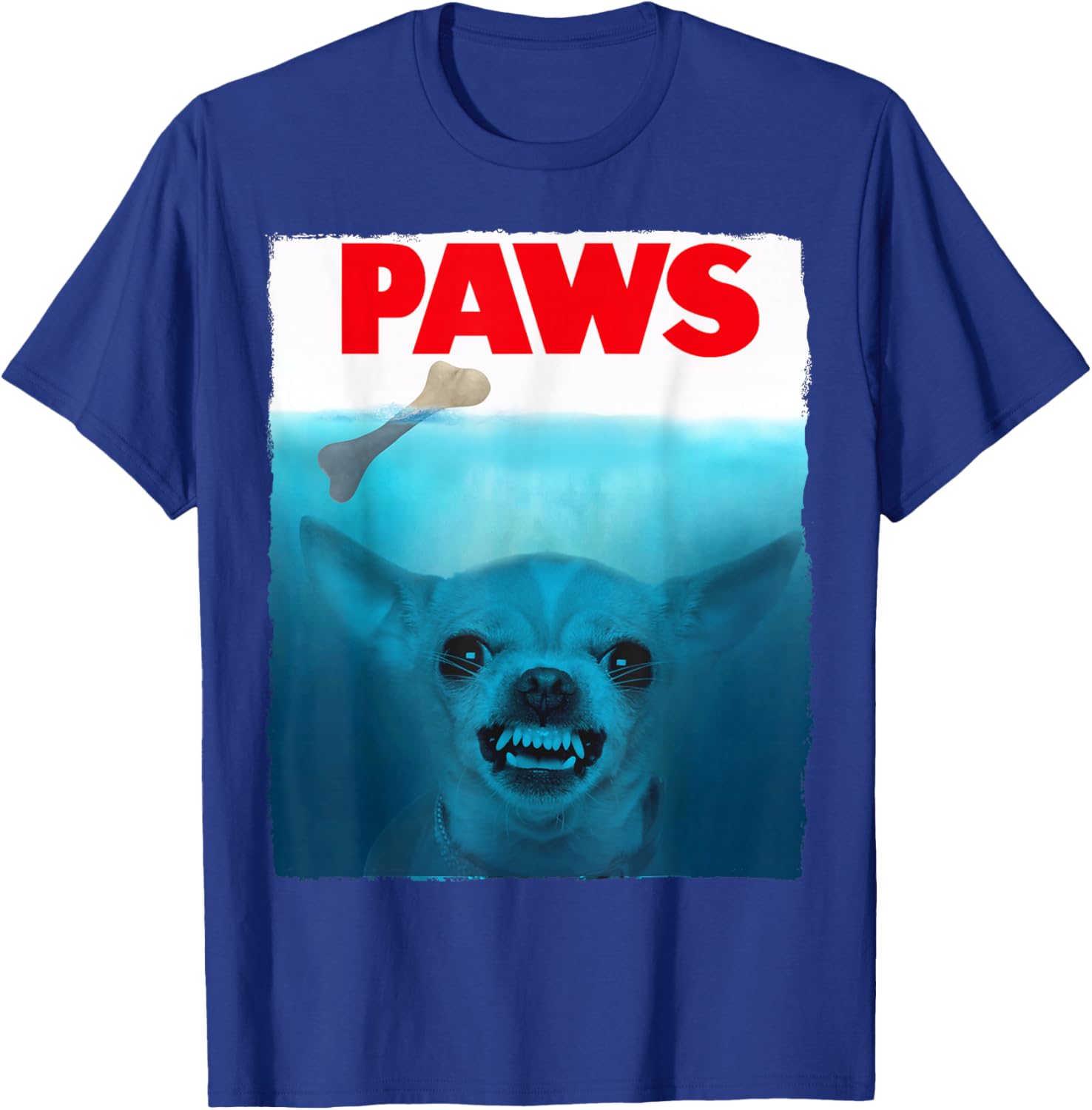 Chihuahua Dog Paws Cute Movie Poster Pet Funny T-Shirt - T-Shirt | Royal