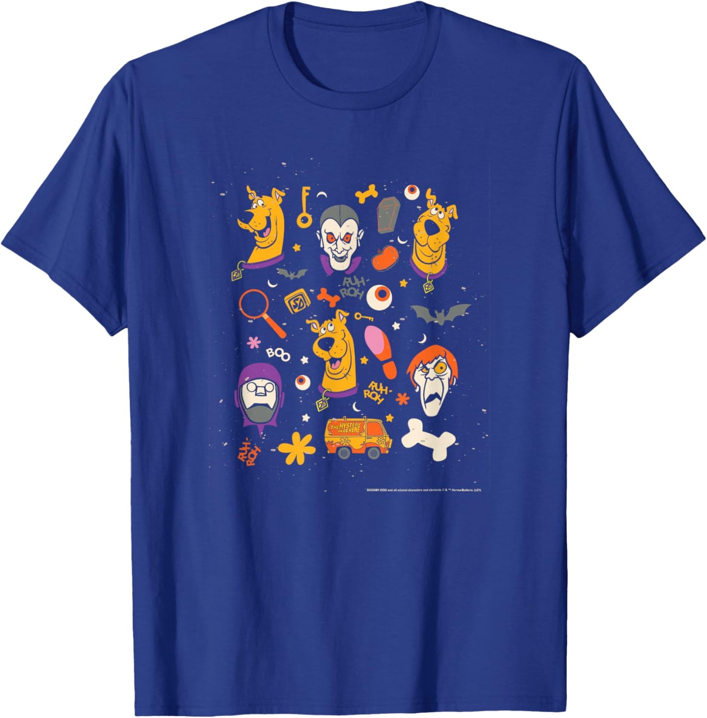 Scooby-Doo Halloween Monster Icons T-Shirt - T-Shirt | Royal