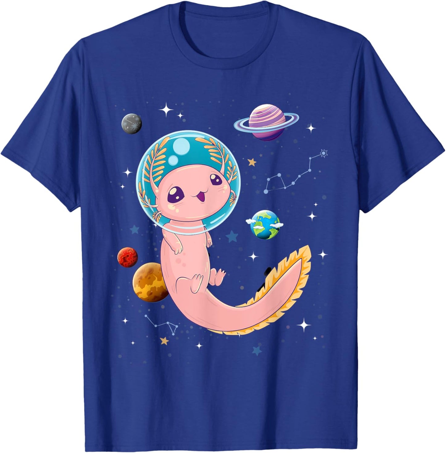 Cute Creepy Anime Pastel Goth Clothes Space Axolotl Kawaii T-Shirt - T-Shirt | Royal