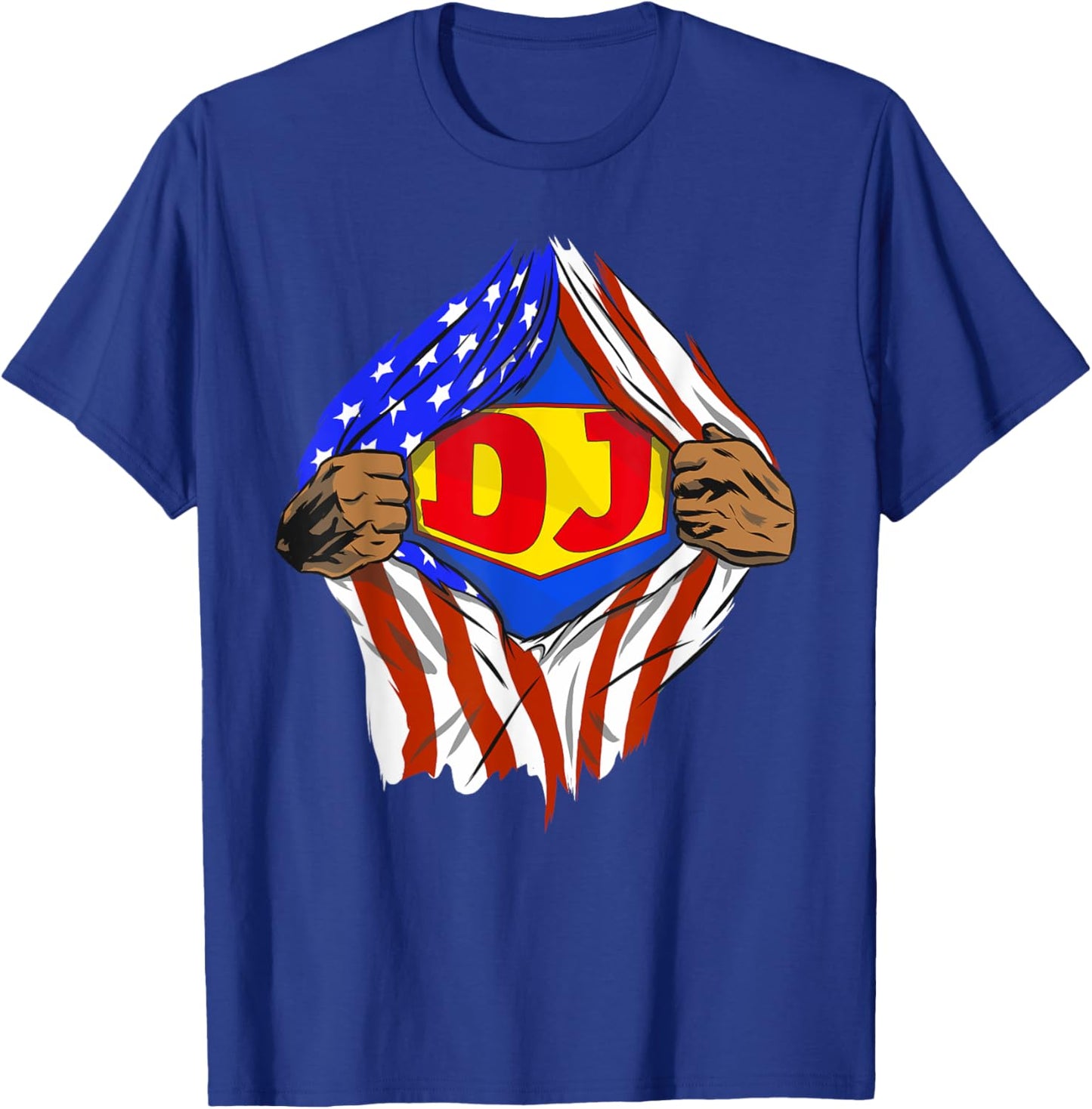 Funny Super Dj Hero Job T-Shirt - T-Shirt | Royal