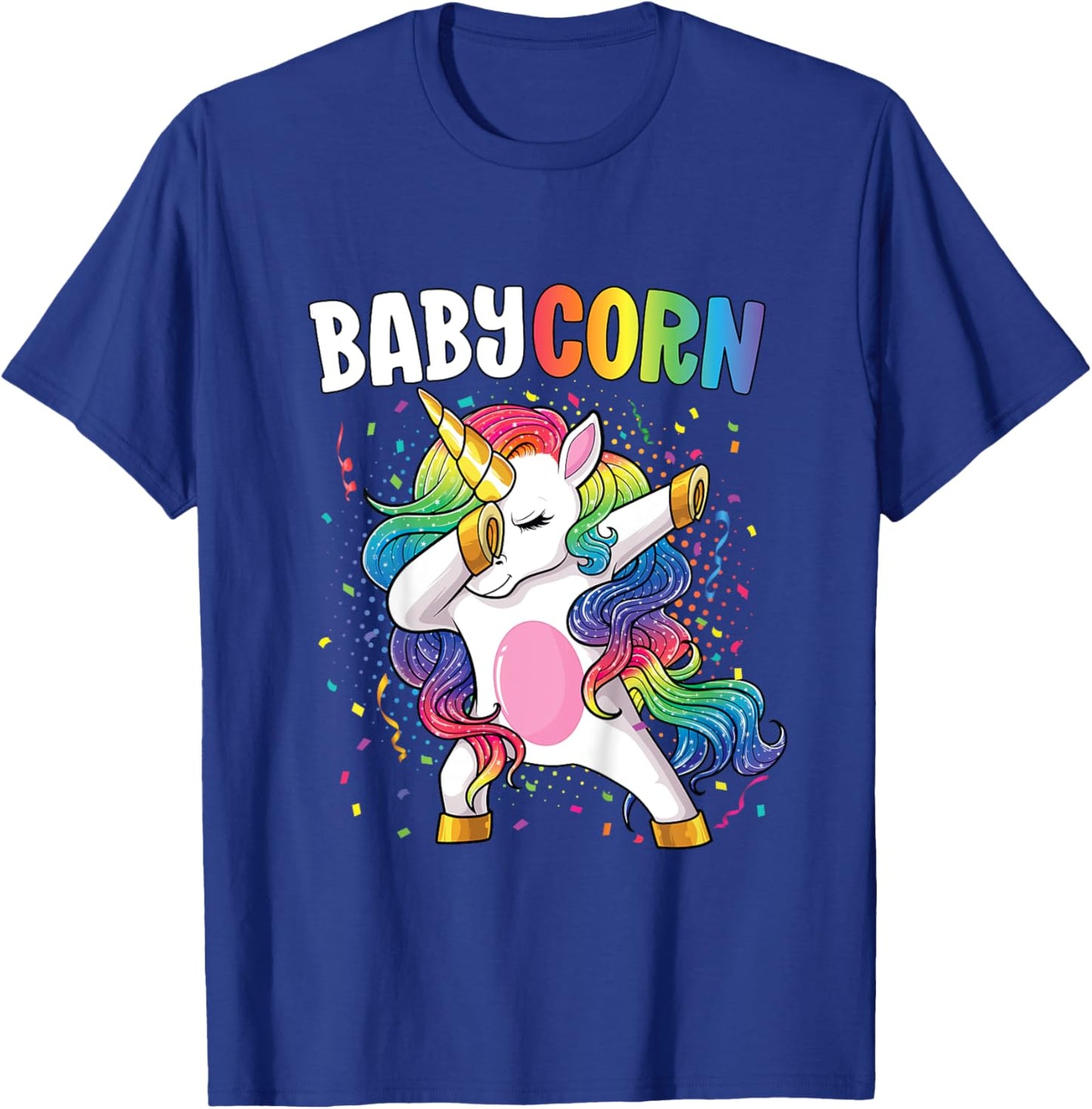 Babycorn Kids Unicorn Birthday Dabbing Unicorn Baby T-Shirt - T-Shirt | Royal