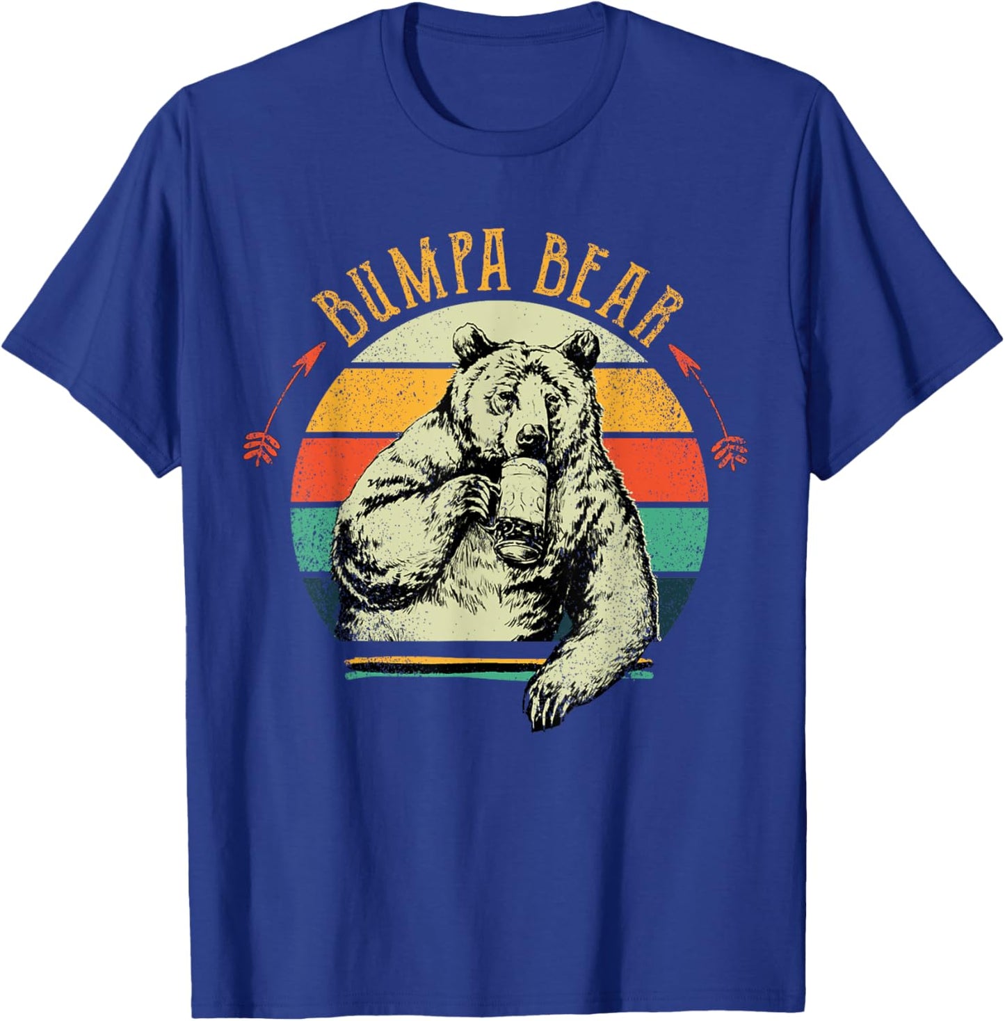 Vintage Bumpa Bear Shirt Funny Fathers Day T-Shirt - T-Shirt | Royal