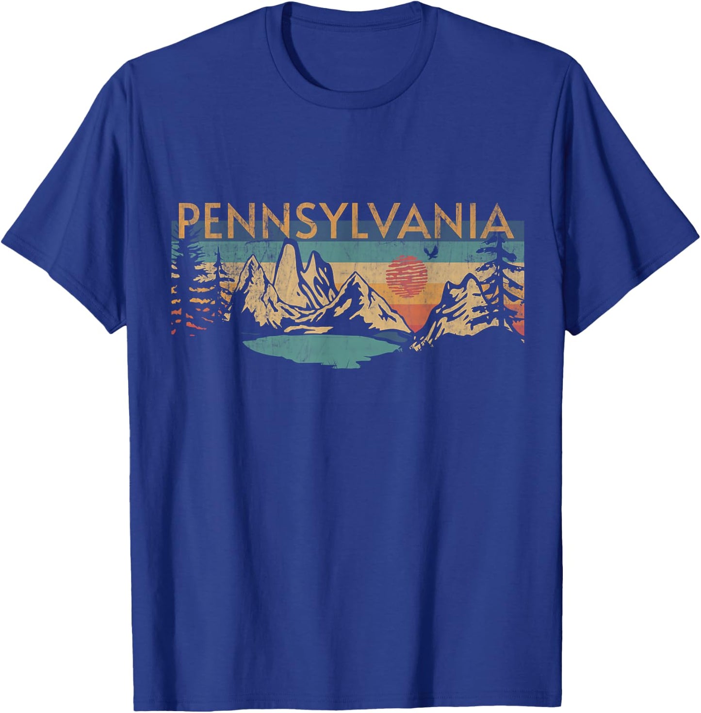 Pennsylvania , Small, Black T-Shirt - T-Shirt | Royal