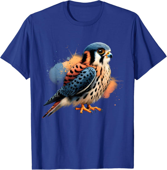 American Kestrel Bird Lover Watcher Birding , Small, Black T-Shirt - T-Shirt | Royal