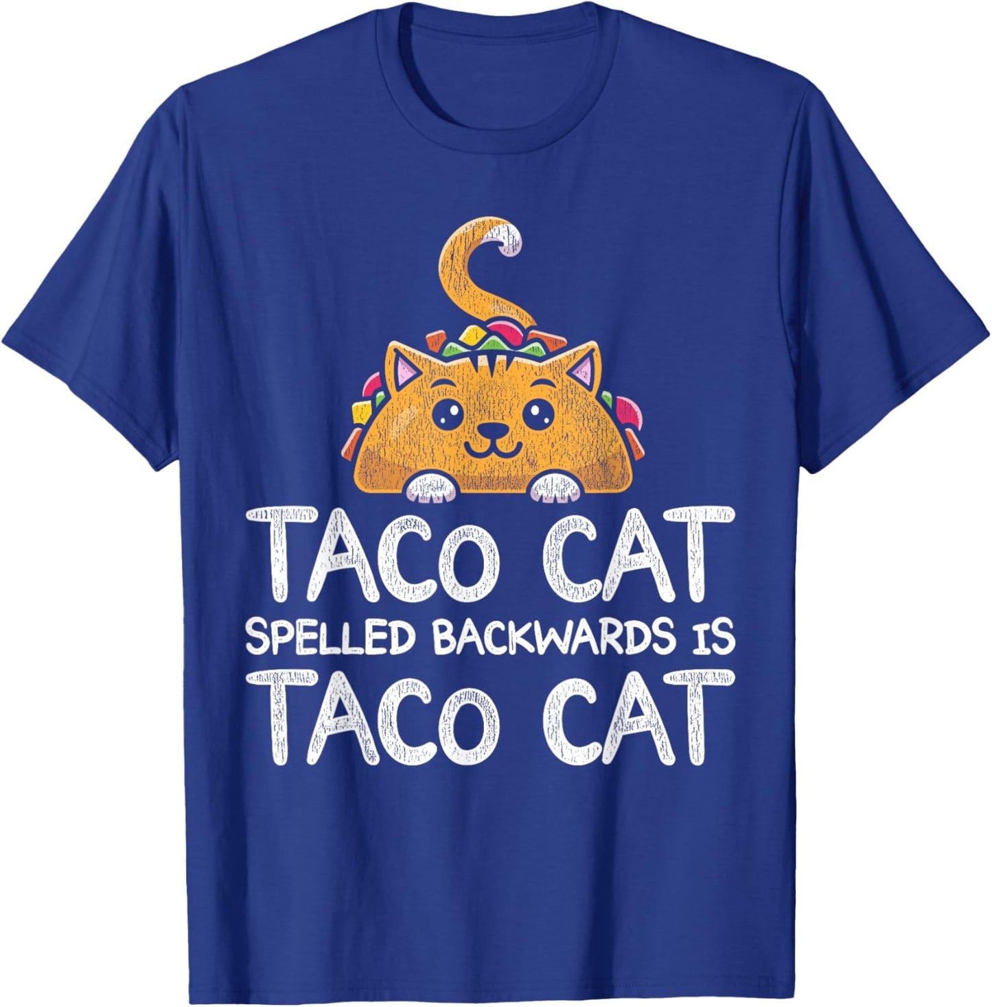 Funny Taco Cat Foodie Cat Animal Mexican Food Taco T-Shirt - T-Shirt | Royal
