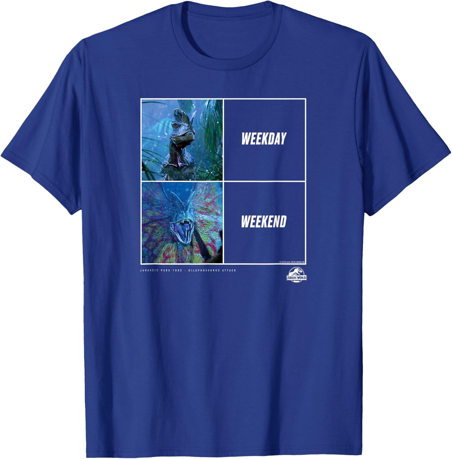 Jurassic Park Dilophosaurus meme T-Shirt - T-Shirt | Royal
