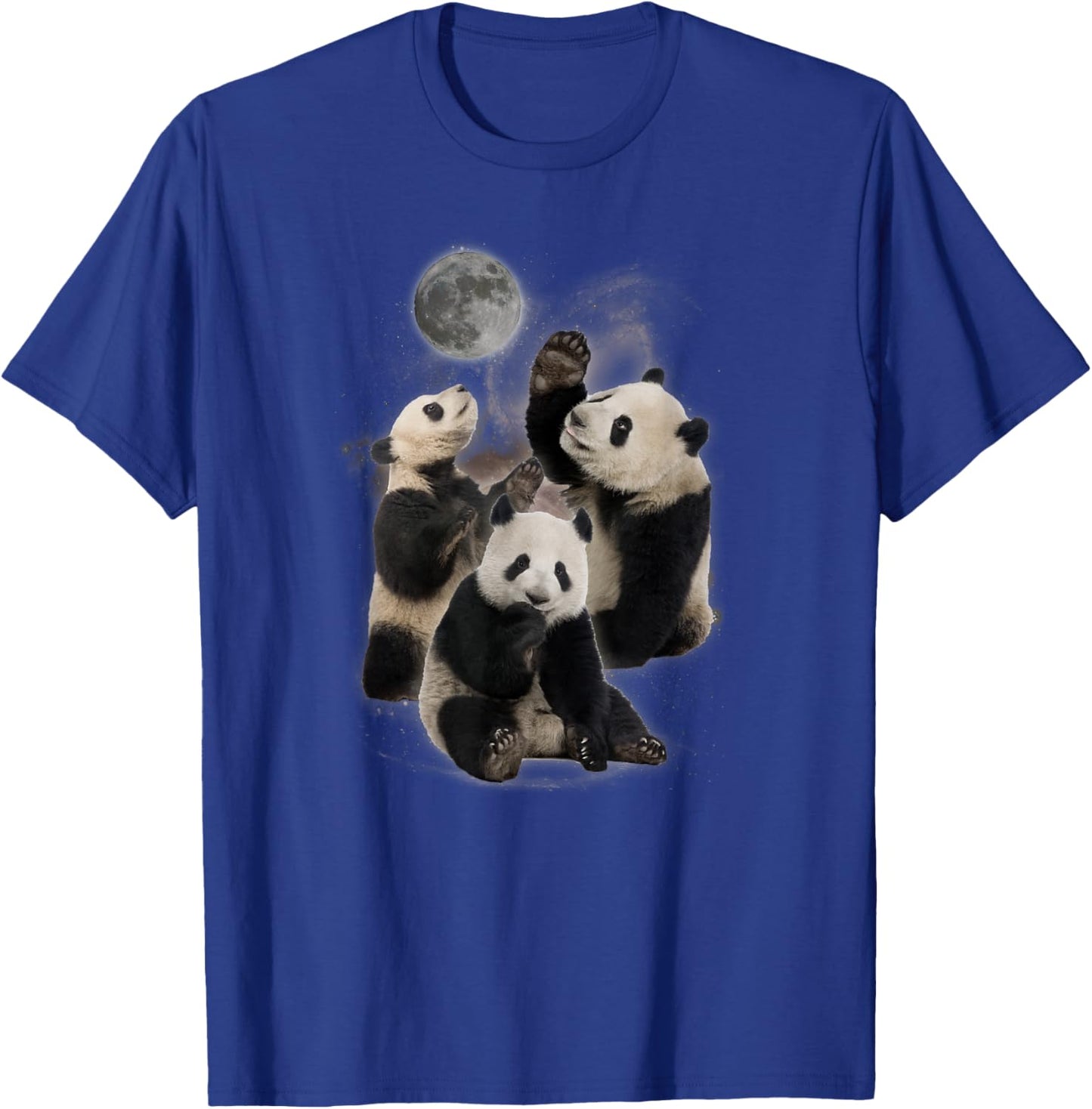 Howling at the Moon Shirt - Funny Panda Shirt - Panda Black T-Shirt - T-Shirt | Royal