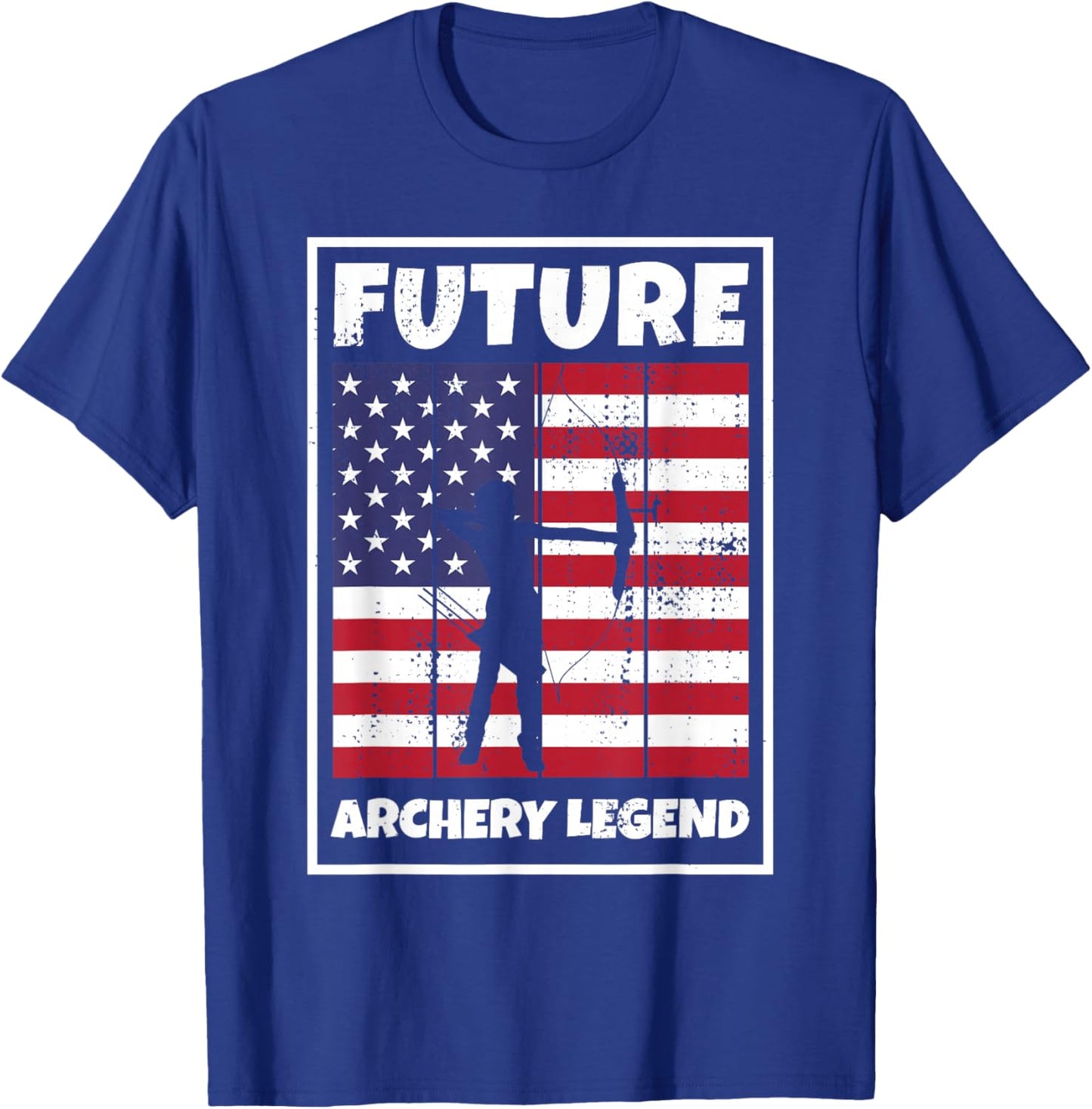 USA Archery Legend for Bow Hunting Kid Archer Youth Archery T-Shirt - T-Shirt | Royal