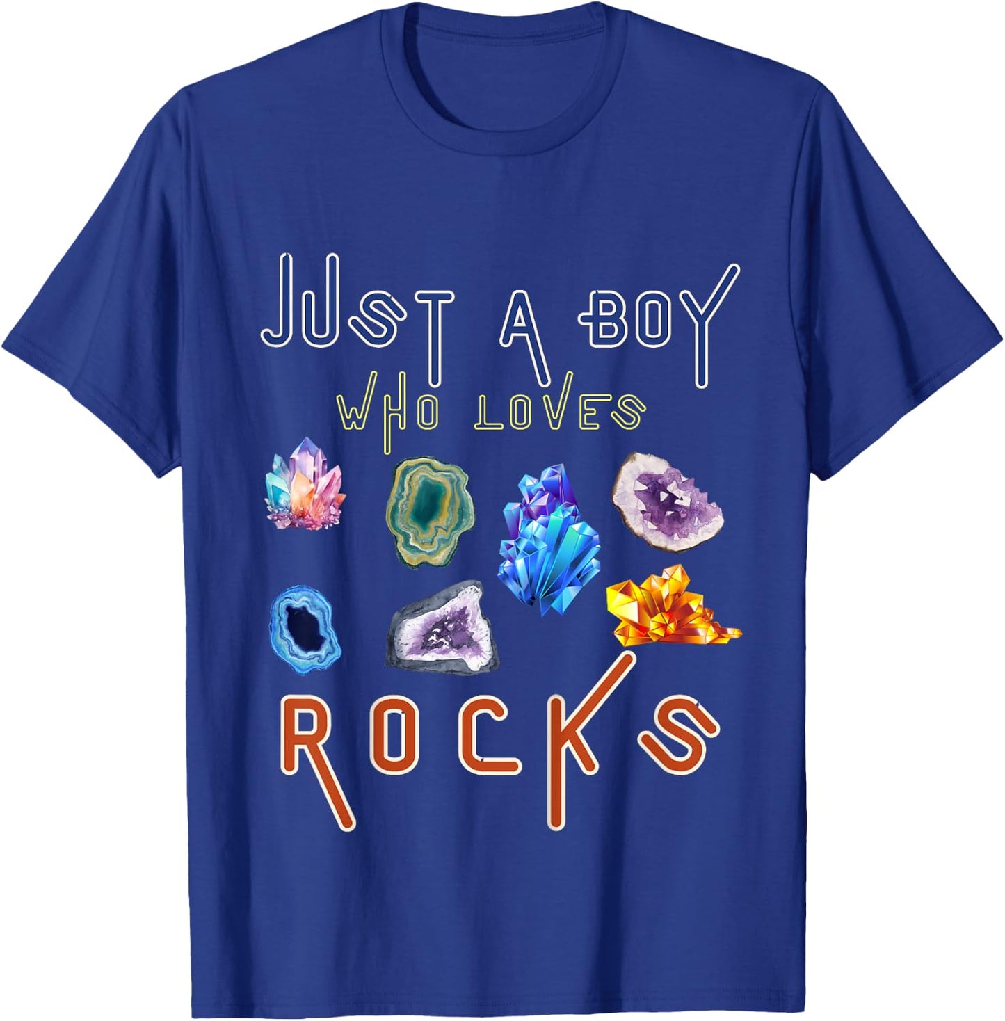 Rock Lover Collector Funny Geologist Crystal Geodes Lover T-Shirt - T-Shirt | Royal
