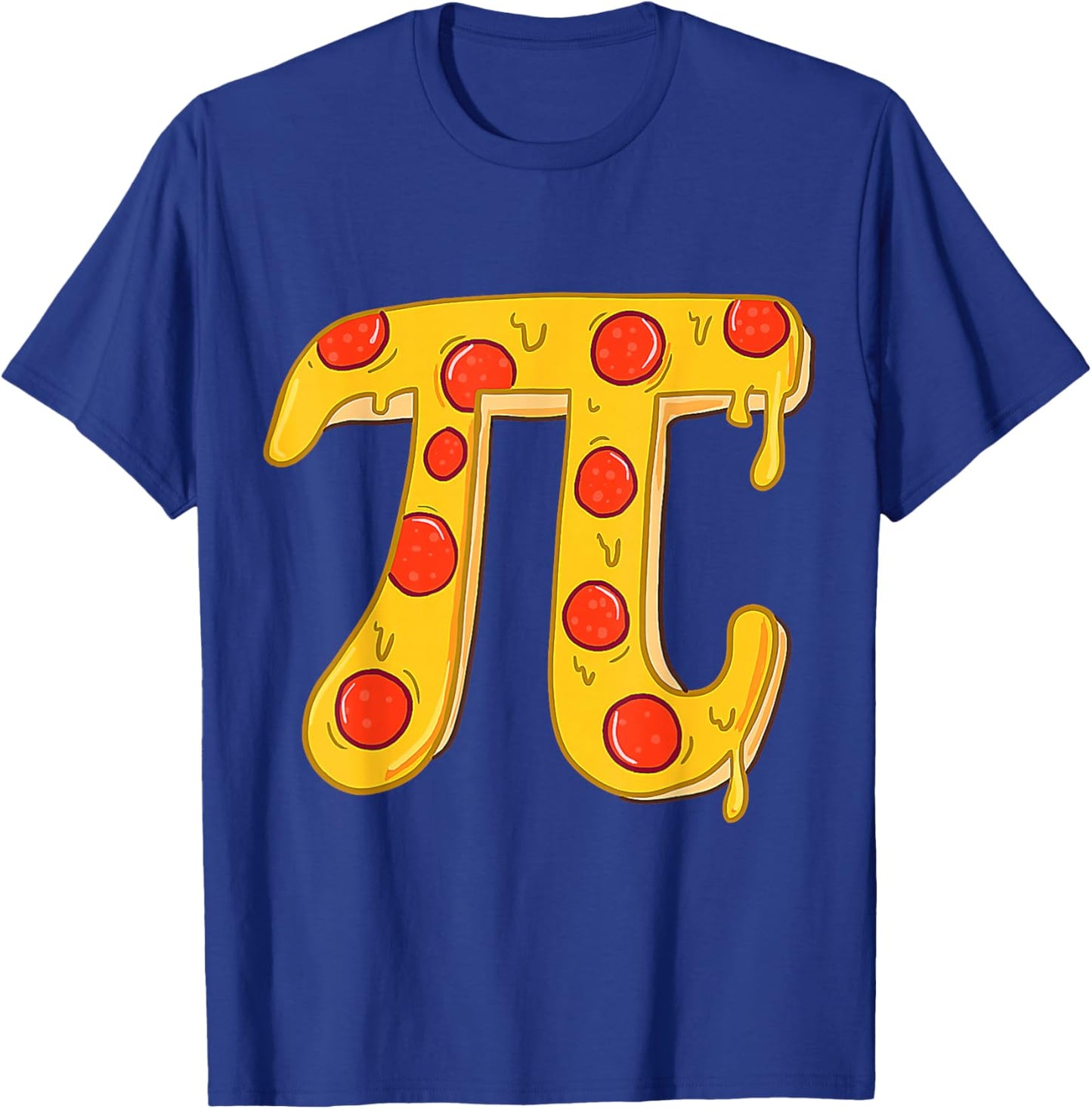 Pizza Pi Funny Pi Day Gift Funny Pizza Pi T Shirt T-Shirt - T-Shirt | Royal