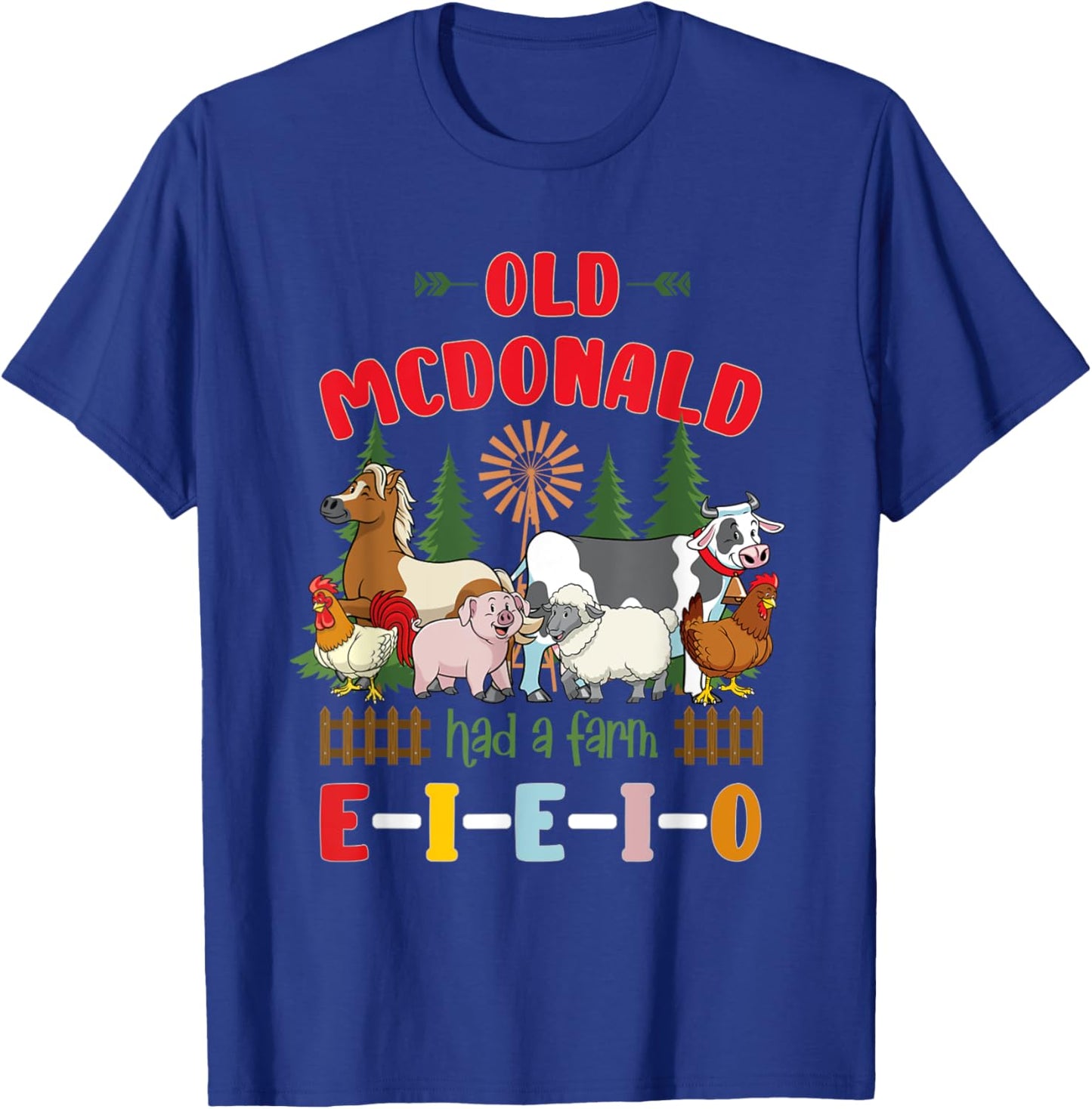 Nursery Rhymes for Kids and Toddler or Old McDonald T-Shirt - T-Shirt | Royal
