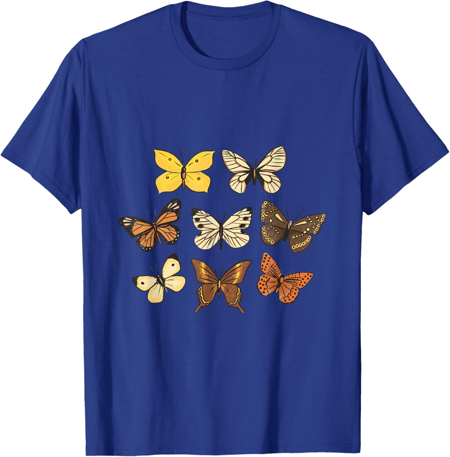 Vintage Butterflies print Butterfly Collection entomology T-Shirt - T-Shirt | Royal