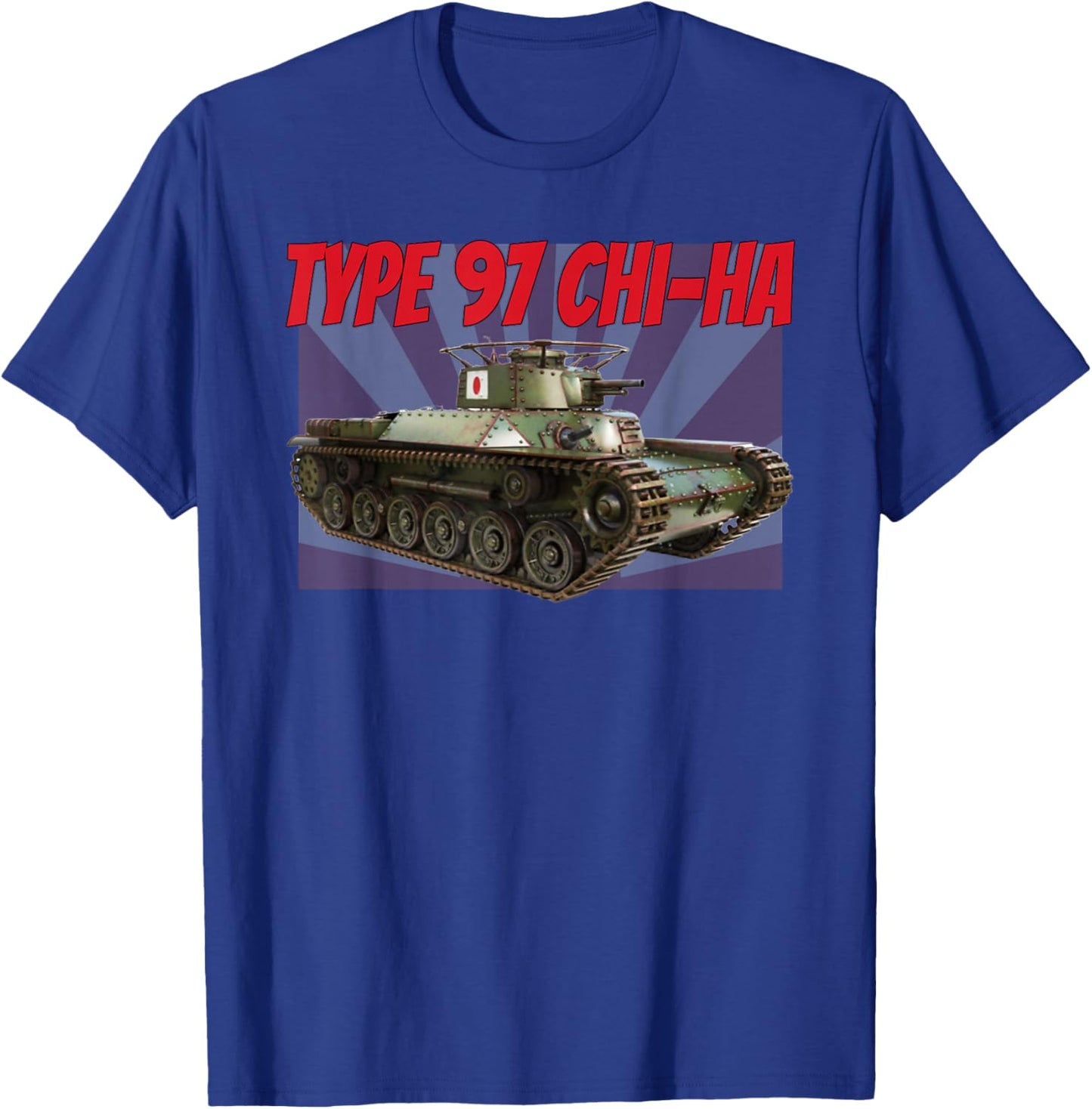 WW2 Japanese Chi Ha Type 97 Medium Tank for Boys Dad Grandpa T-Shirt - T-Shirt | Royal