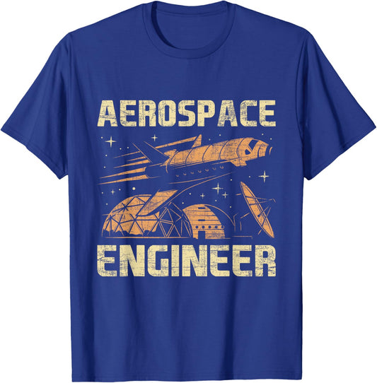 Aerospace Engineer - Aeronautical Aeronautics Spacecrafts T-Shirt - T-Shirt | Royal