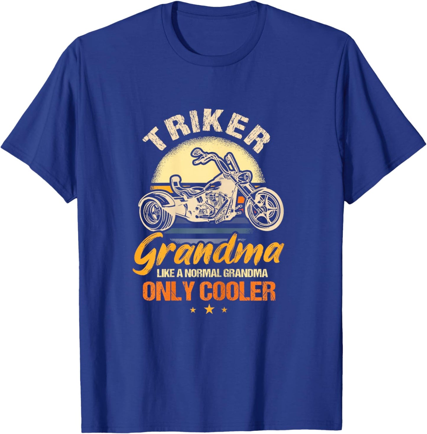 Funny Triker Grandma Motorcycle Trike Design Women T-Shirt - T-Shirt | Royal
