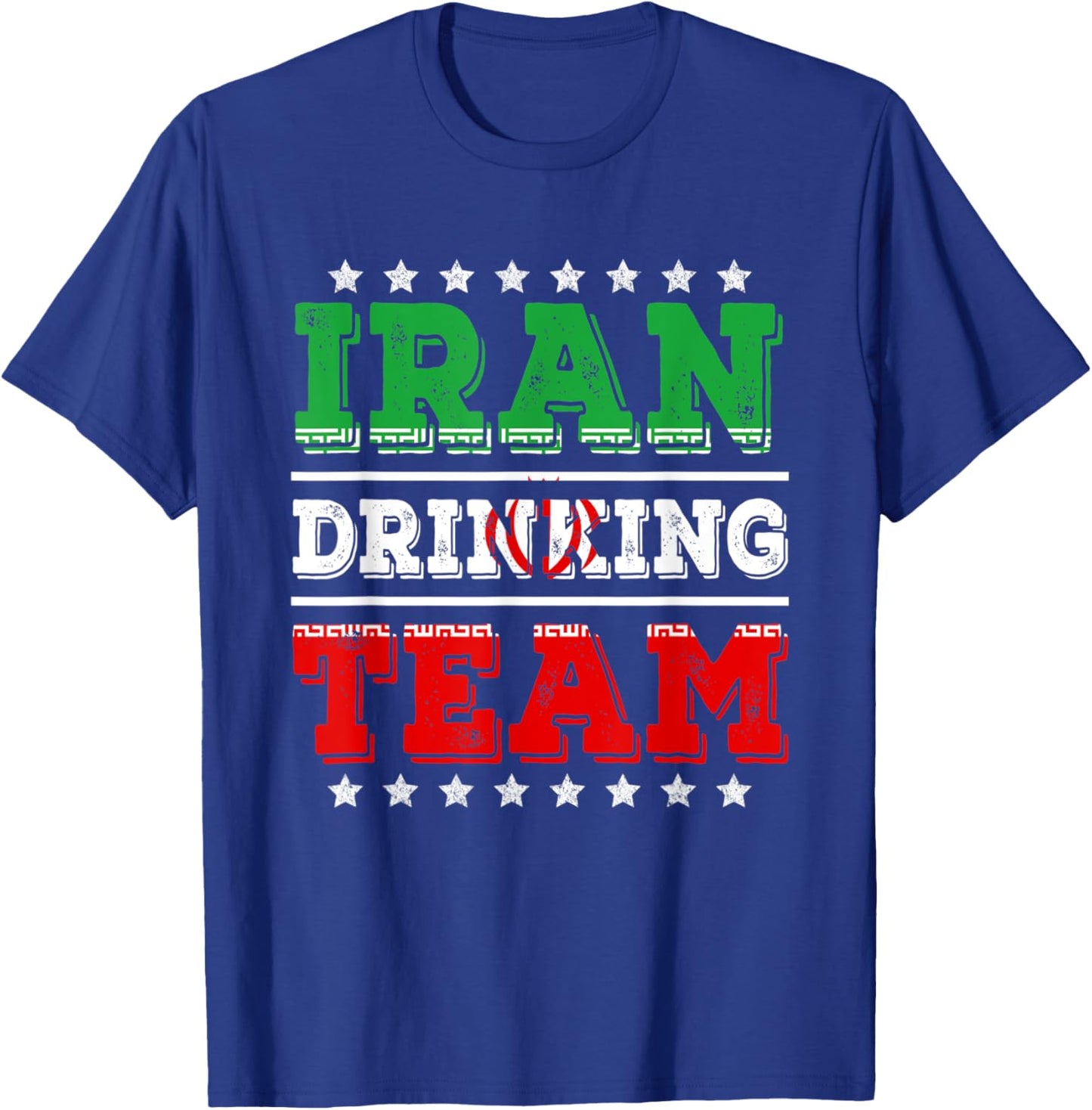 Iran Drinking Team Iranian Flag Funny Drinking T-Shirt - T-Shirt | Royal