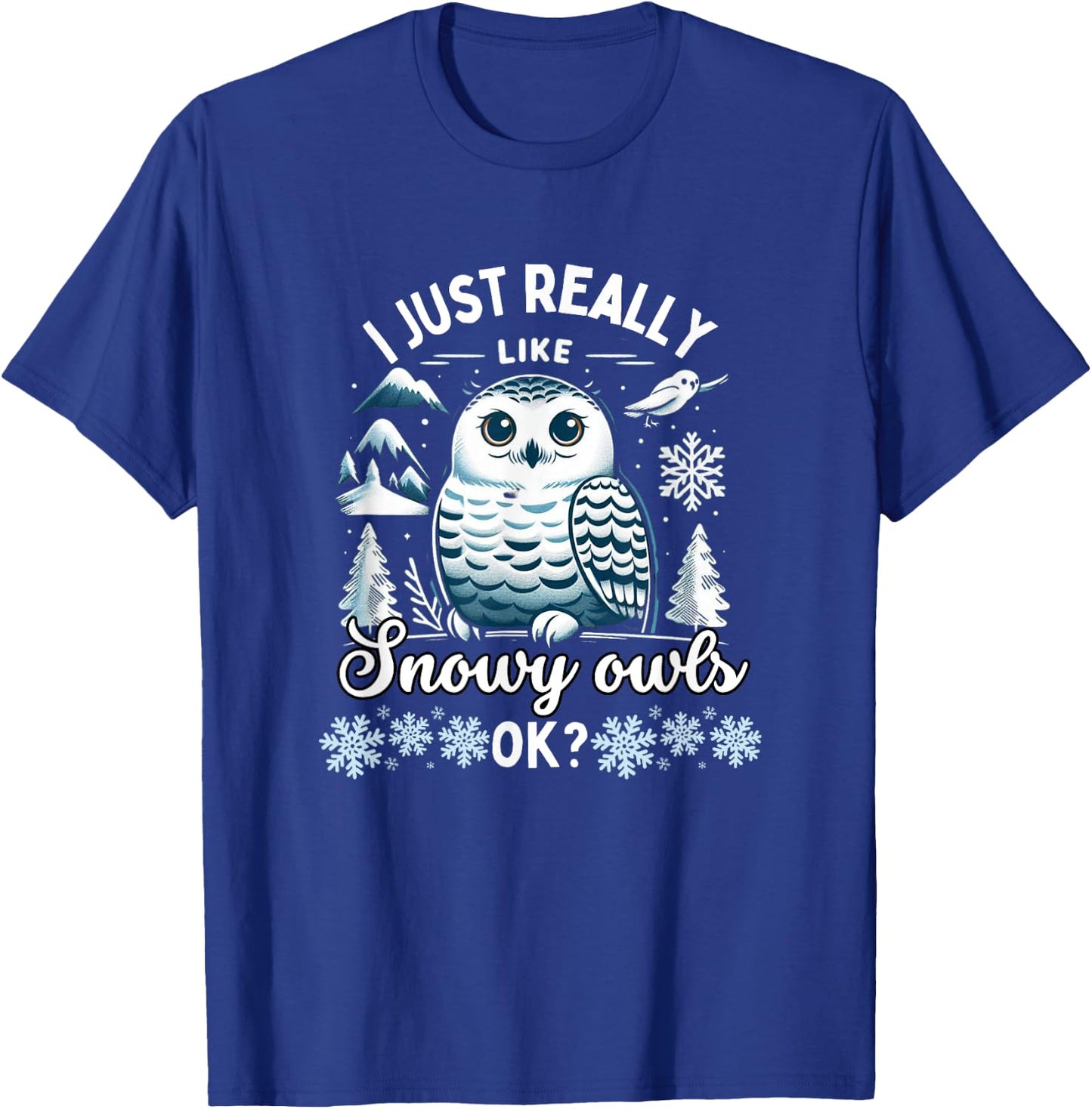 Snowy Owl Lover Snowy Owls T-Shirt - T-Shirt | Royal