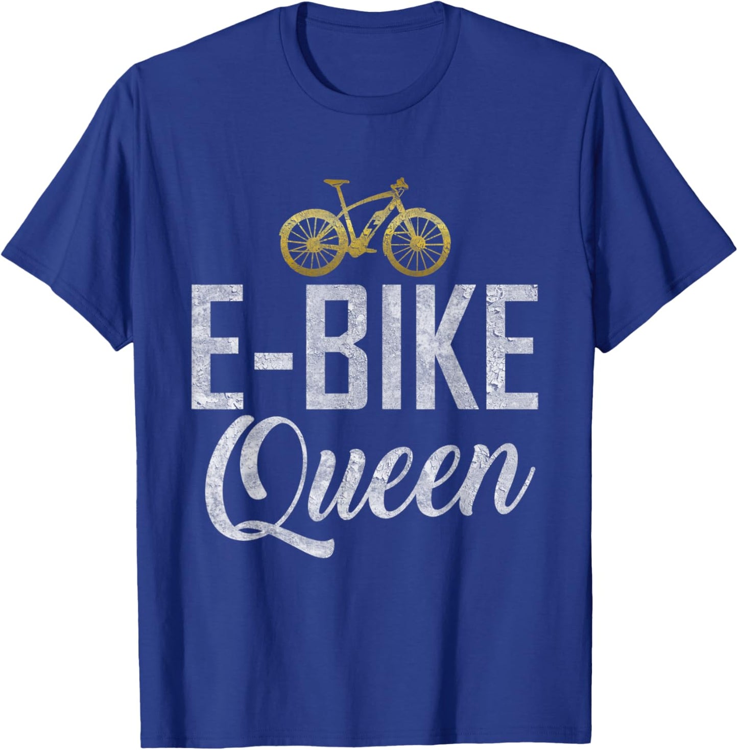 E-Bike Queen E Biking Electric Bike T-Shirt - T-Shirt | Royal