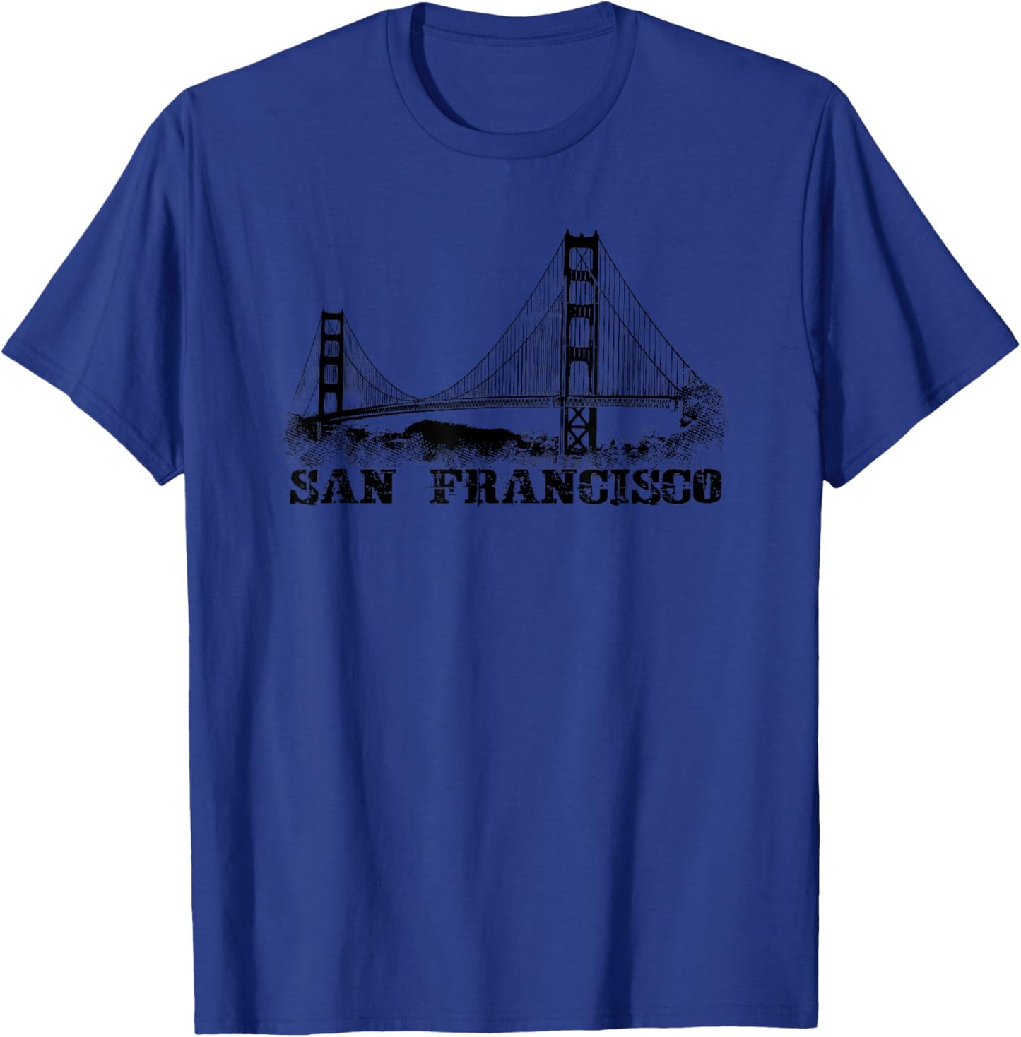 san Francisco Golden gate Bridge Vintage T-Shirt - T-Shirt | Royal