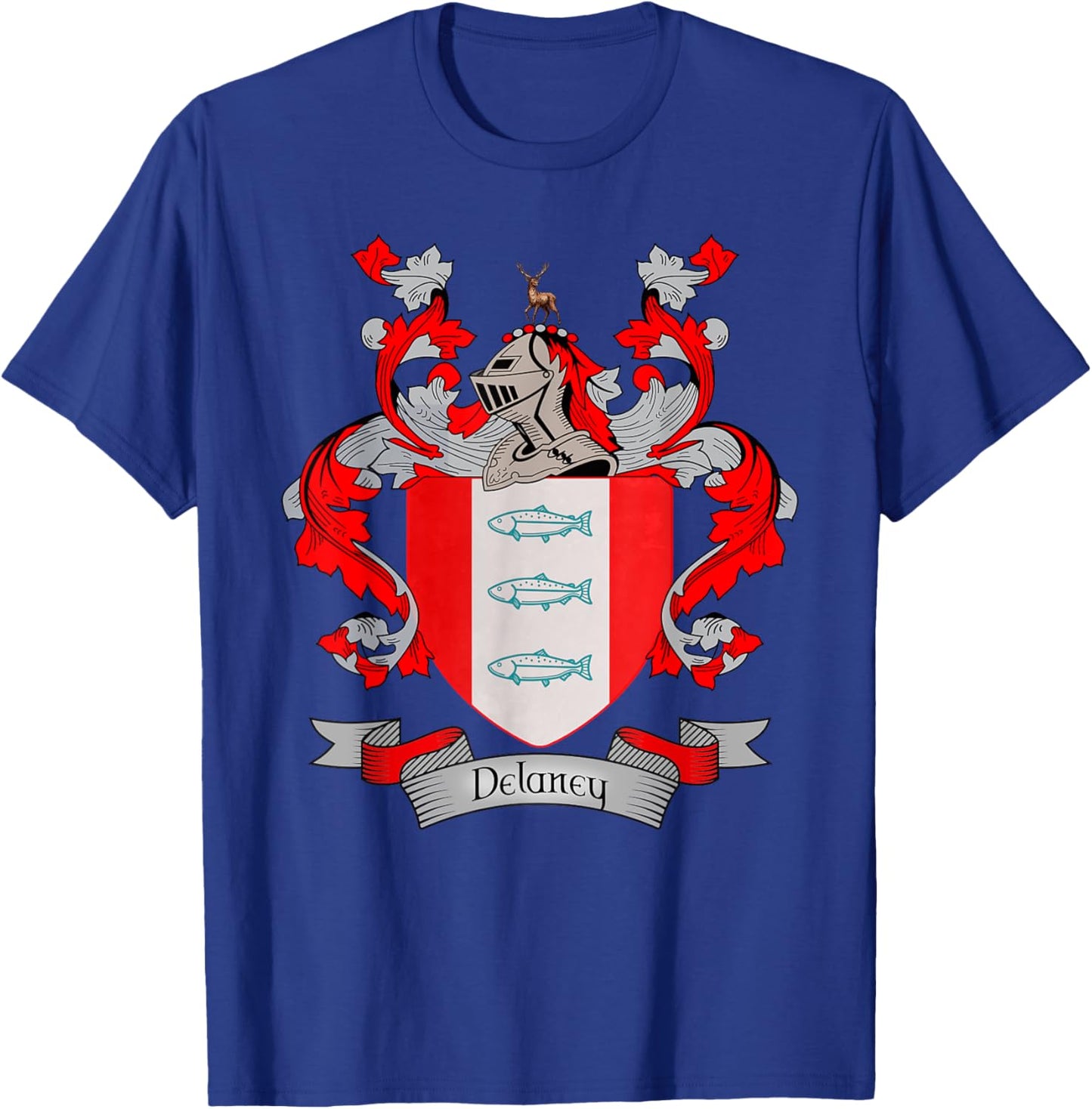 Delaney Coat of Arms | Delaney Surname Family Crest T-Shirt - T-Shirt | Royal