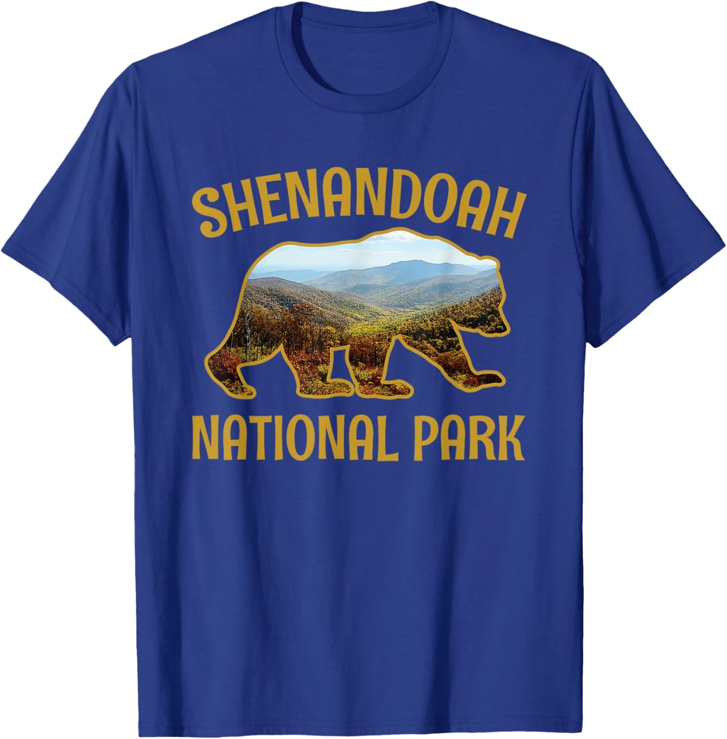 Shenandoah US National Park Virginia Bear Gift T-Shirt - T-Shirt | Royal
