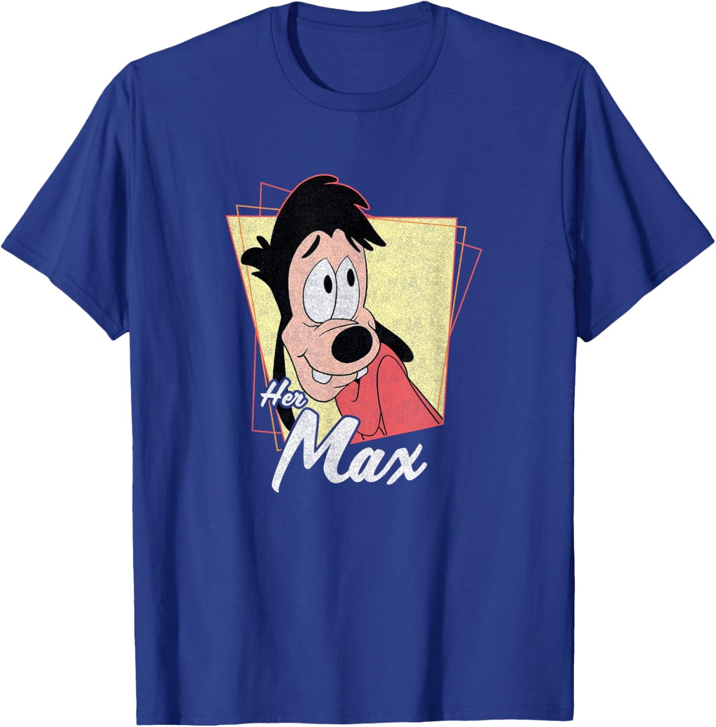 Disney A Goofy Movie Her Max Vintage Distressed Poster T-Shirt - T-Shirt | Royal