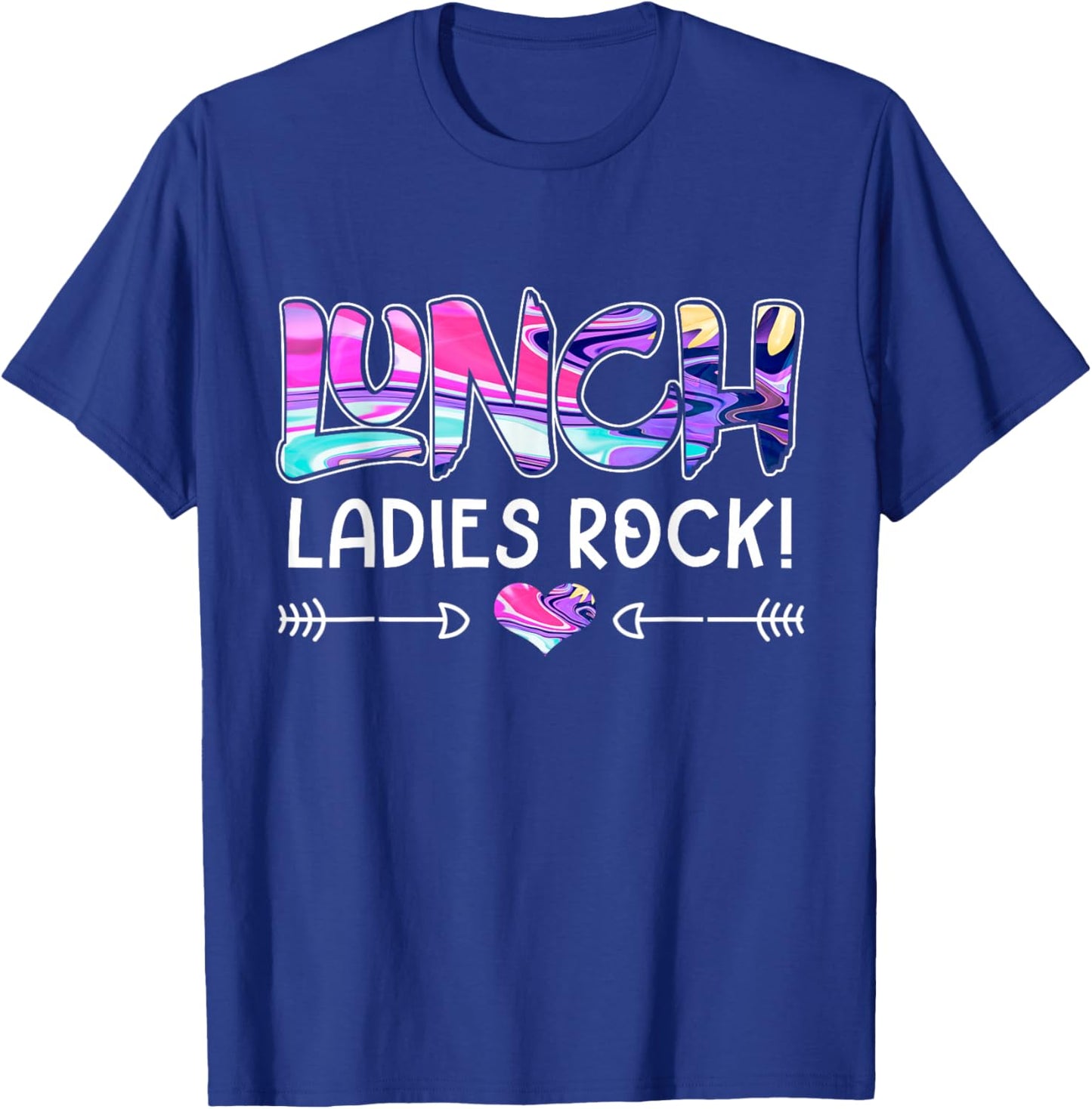 Lunch Ladies Rock Lunch Lady Squad - Back To School T-Shirt - T-Shirt | Royal