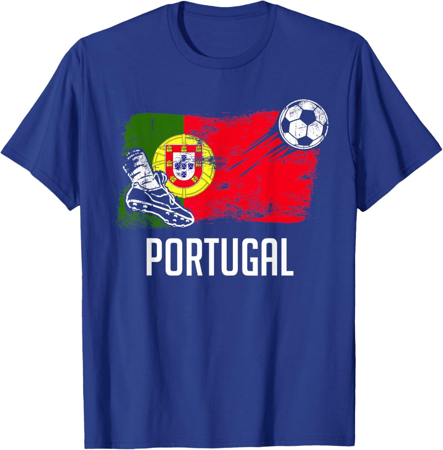 Portugal Flag Jersey Portuguese Soccer Team Portuguese T-Shirt - T-Shirt | Royal