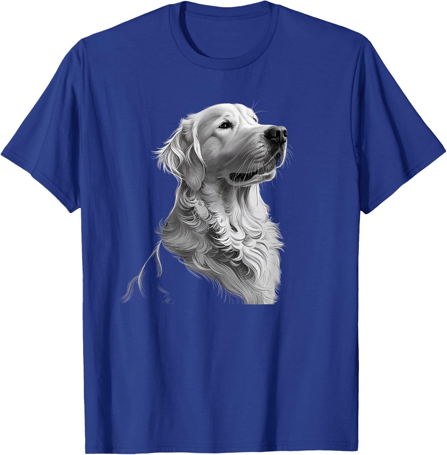 White English Cream Golden Retriever Dog Men Kids T-Shirt - T-Shirt | Royal