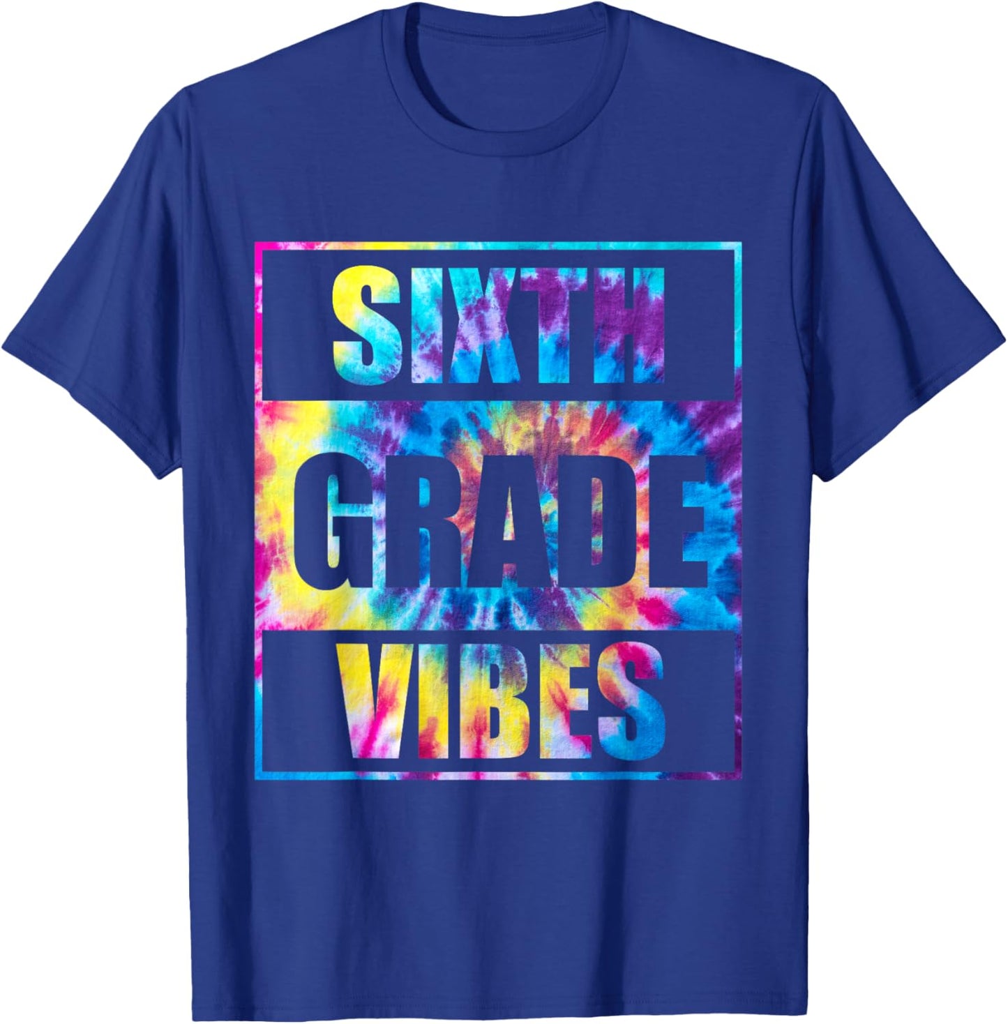 Back To School 6th Grade Vibes First Day Of School Teachers T-Shirt - T-Shirt | Royal