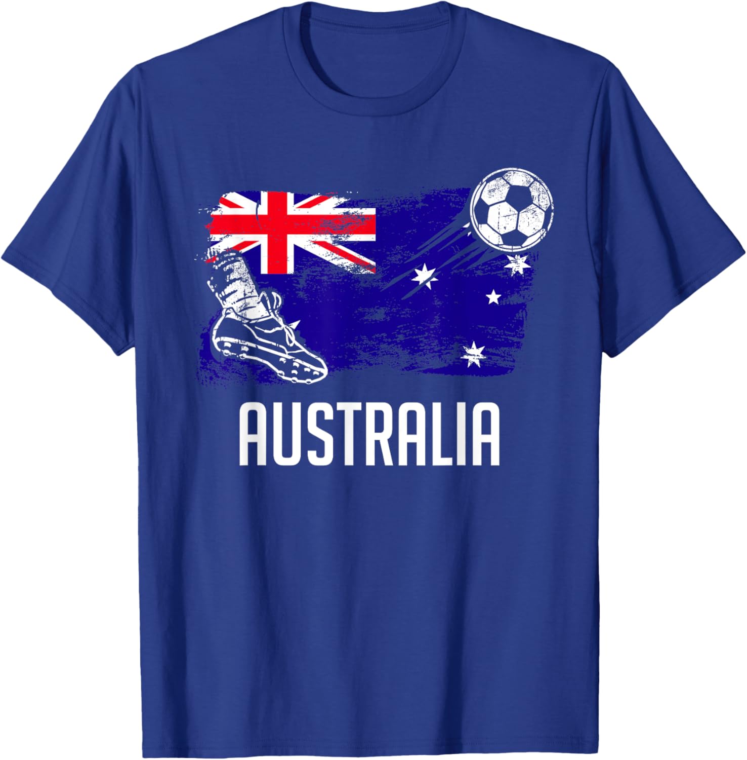 Australia Flag Jersey Australian Soccer Team Australian T-Shirt - T-Shirt | Royal