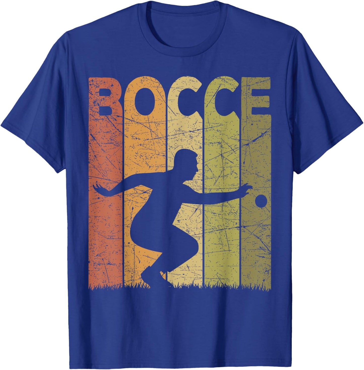 Bocce Vintage Bocce Player Retro Petanque Lover T-Shirt - T-Shirt | Royal