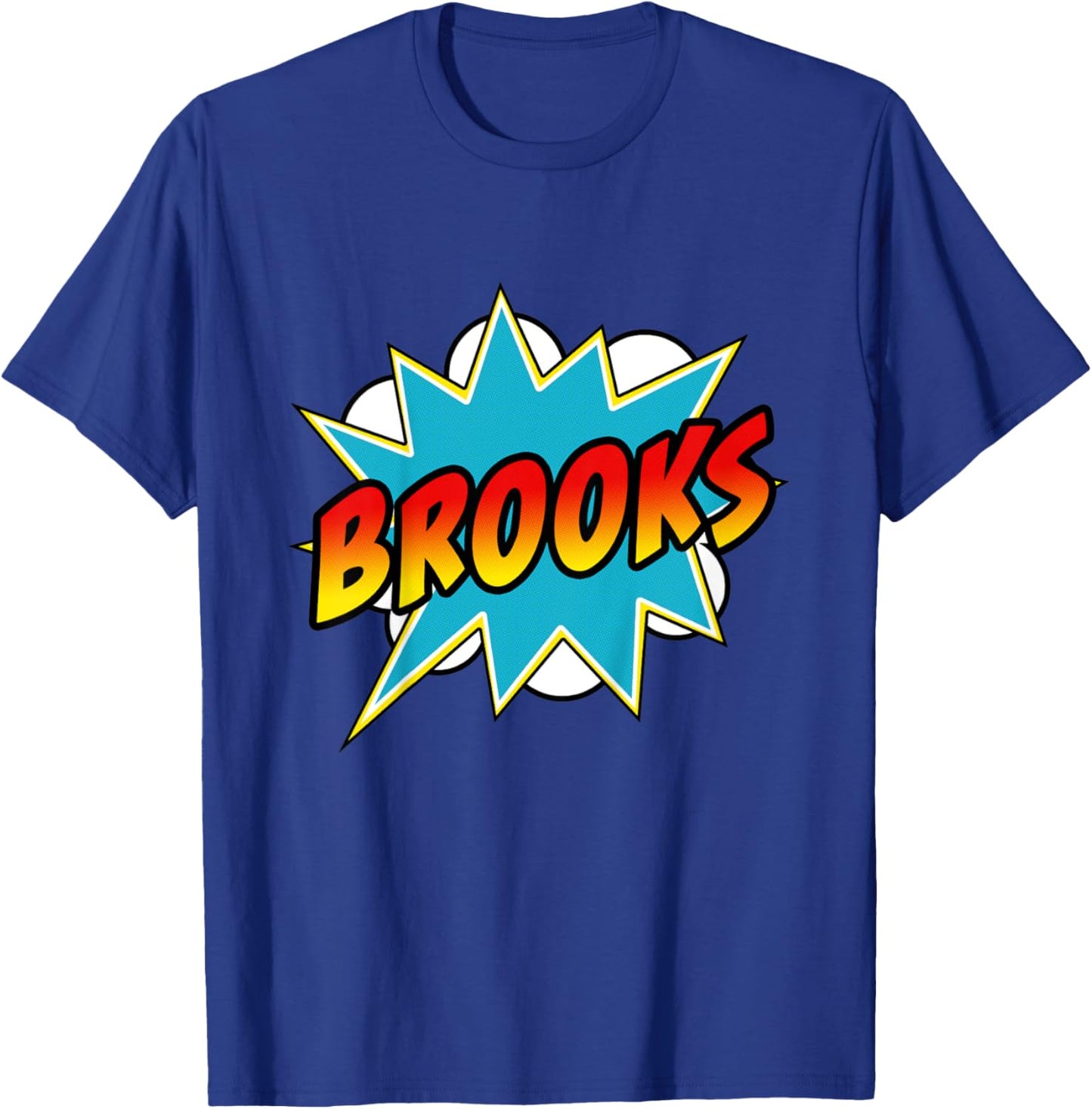 Kids Boys Brooks Comic Book Superhero Name T-Shirt - T-Shirt | Royal