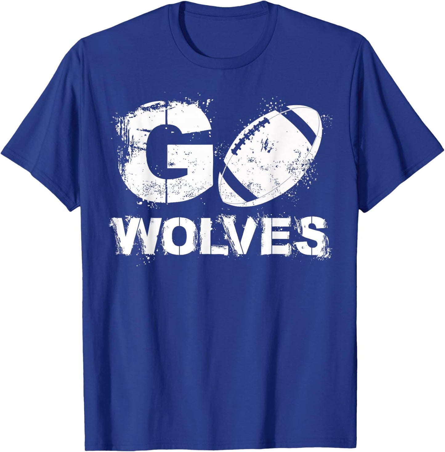 Football Go Wolves T-Shirt - T-Shirt | Royal