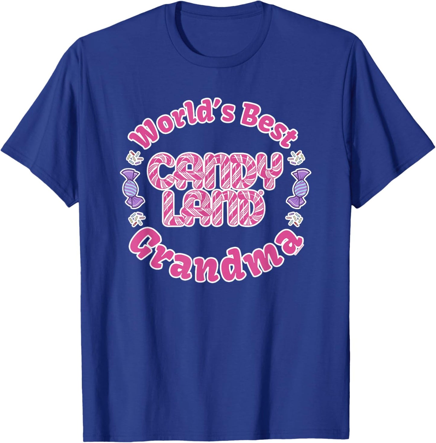 Candy Land Grandparents Day World's Best Grandma T-Shirt - T-Shirt | Royal